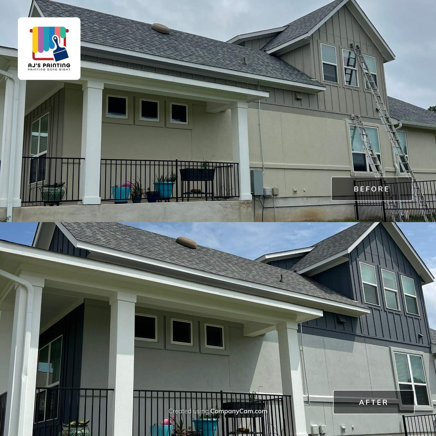 Exterior repaint in Bastrop by AJ’s Painting