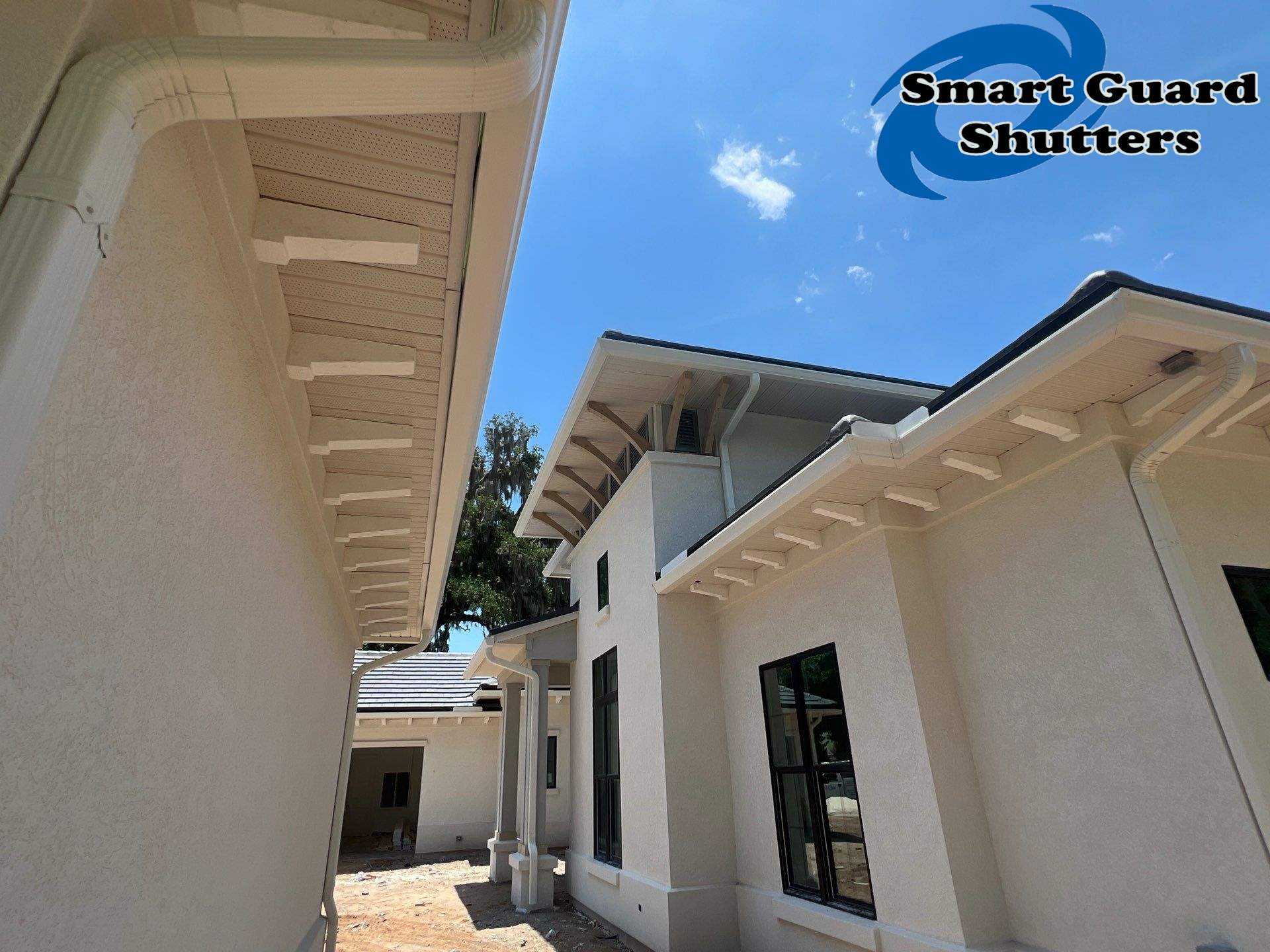 Decorative Bahamas in Squirrel Grey by Smart Guard Shutters