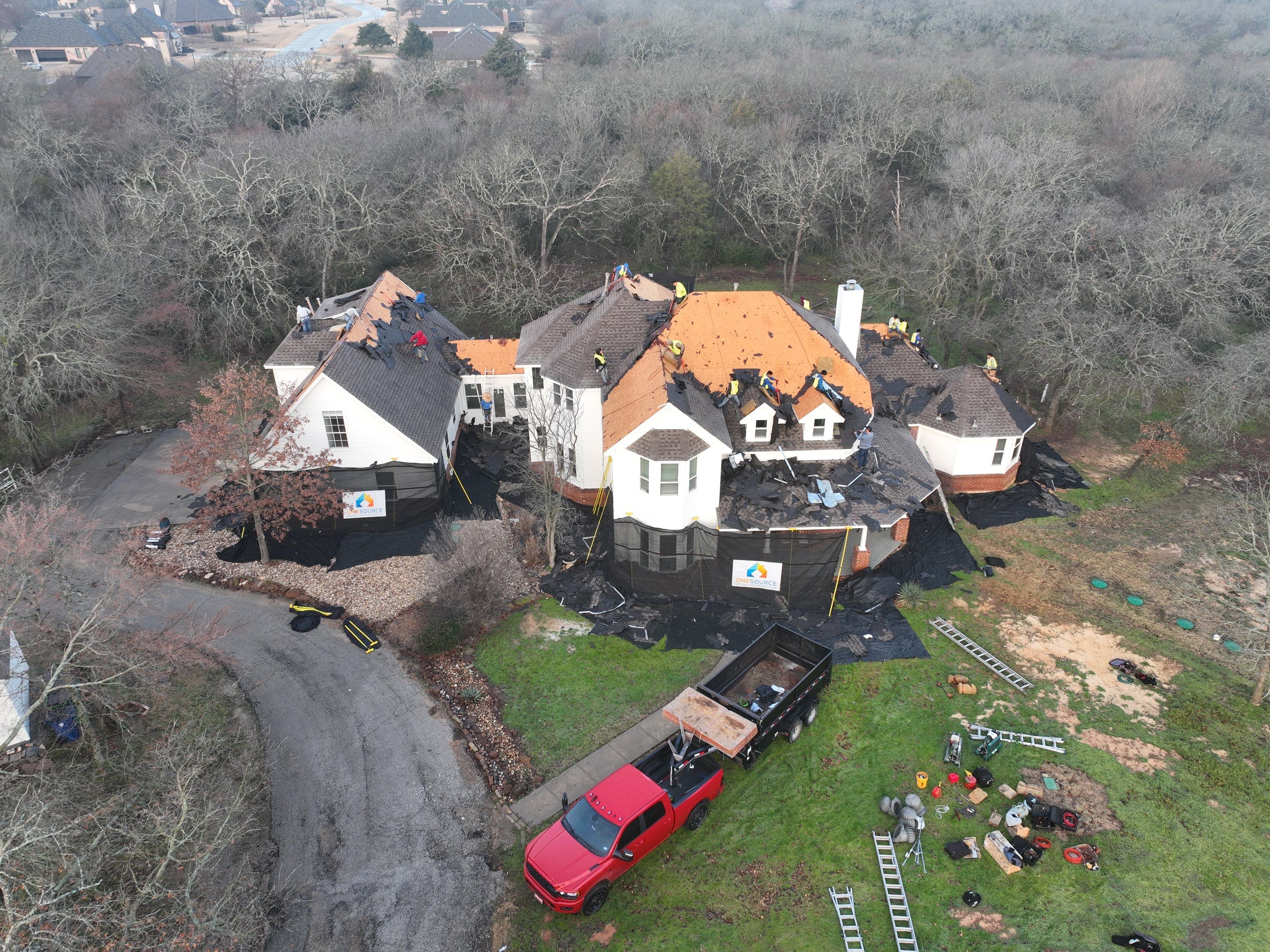 Residential Roofing Installation using Malarkey Legacy Silverwood by OneSource Roofing and Restoration