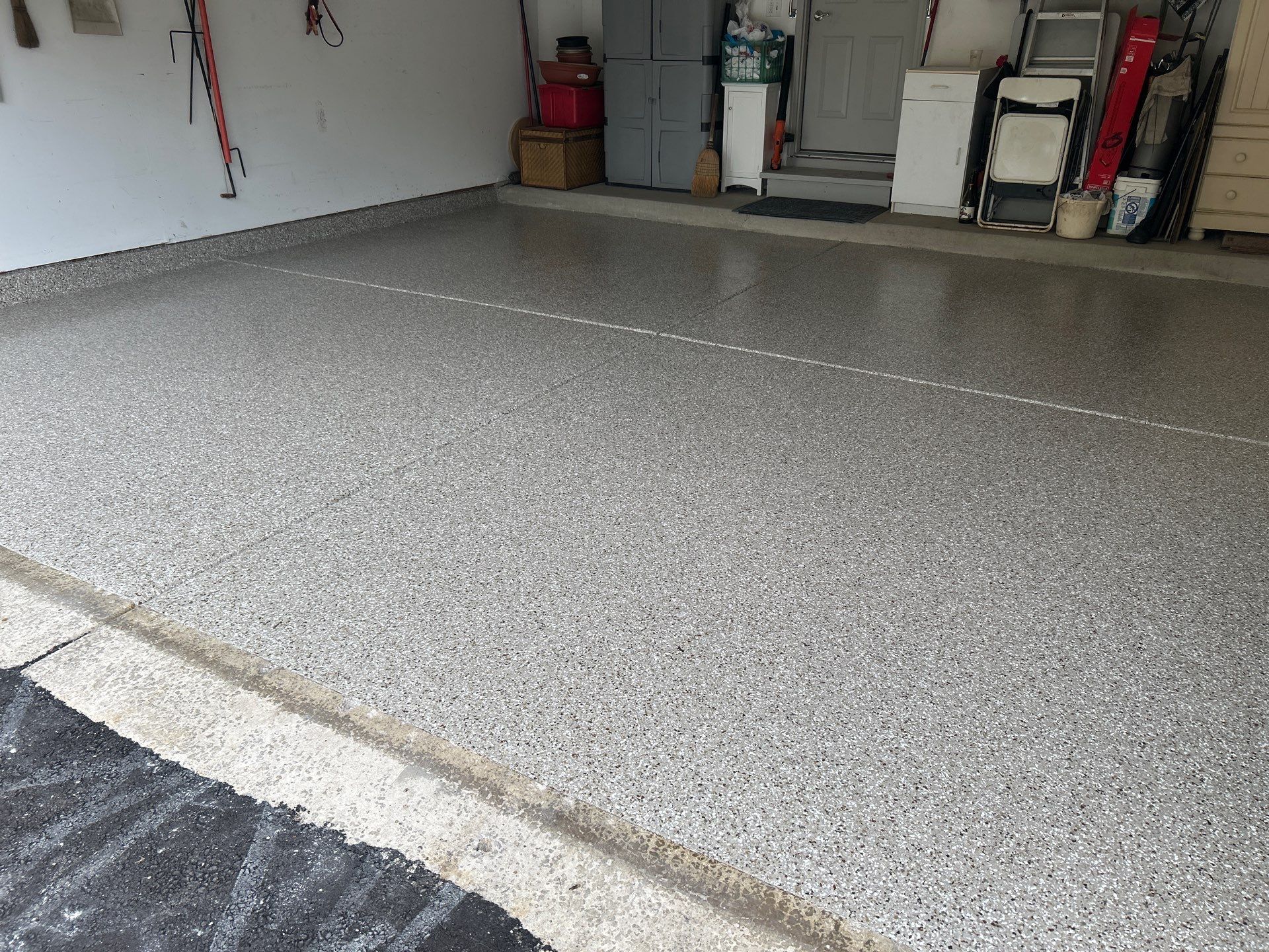 Pebble Beach Coating in LaPorte! by Innovative Spaces / Innovative Concrete Coatings