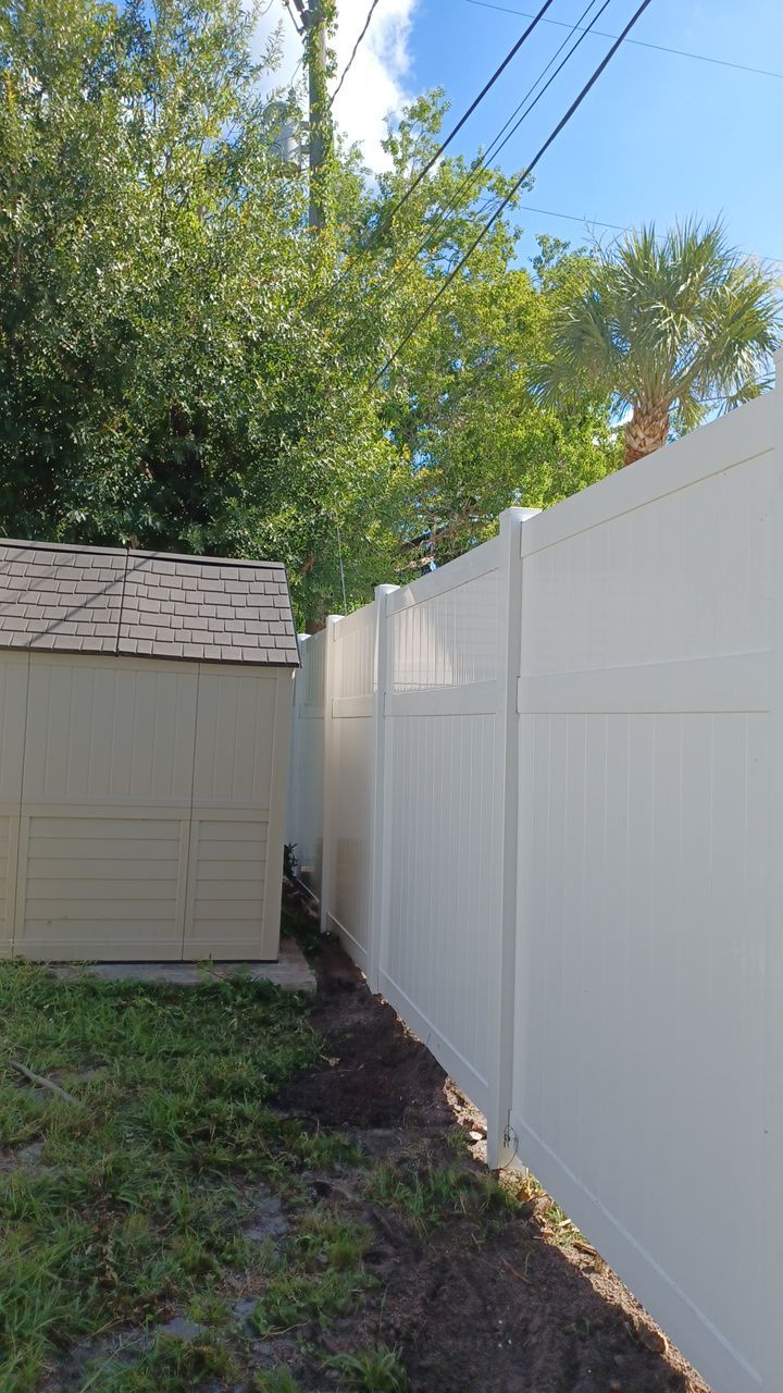 Venice, FL 6ft. Tall White Vinyl Privacy Fence  by Asap fence and gates, LLC