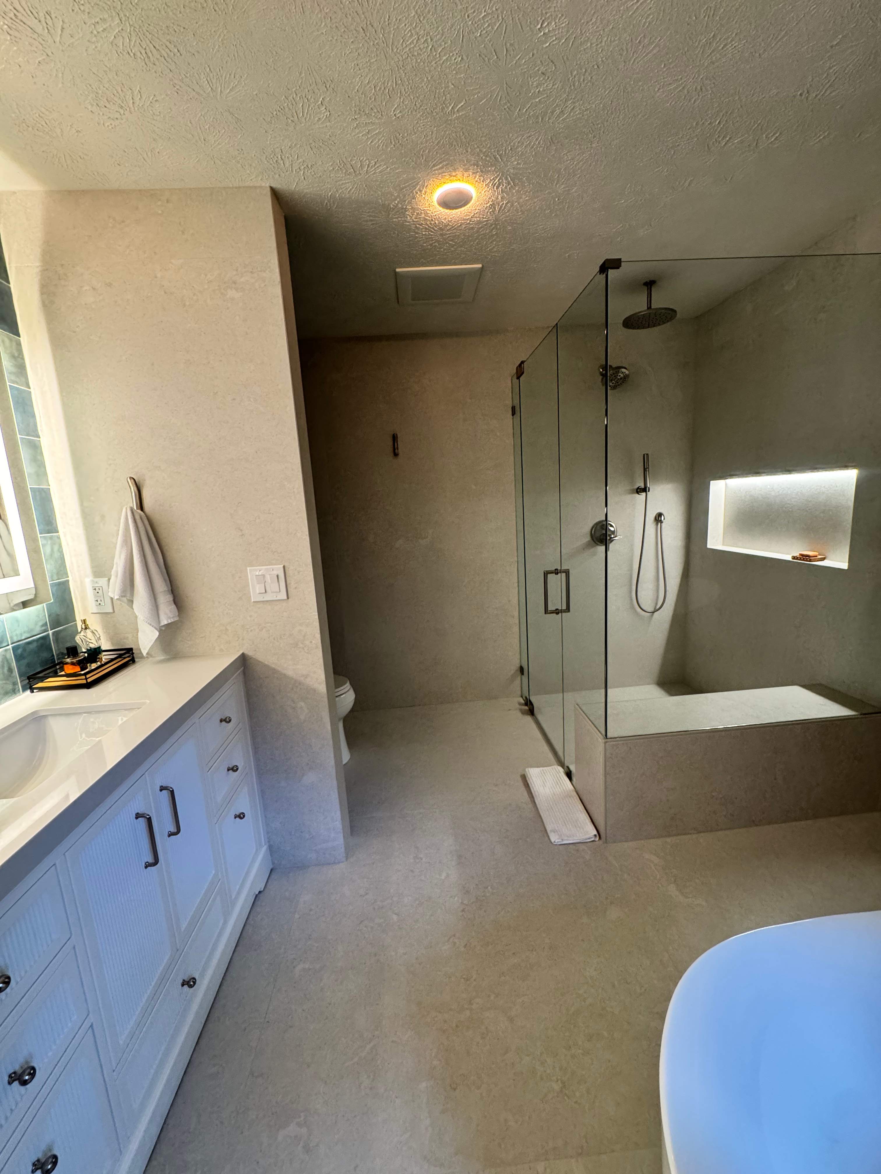 Master bathroom remodel by Prudencio