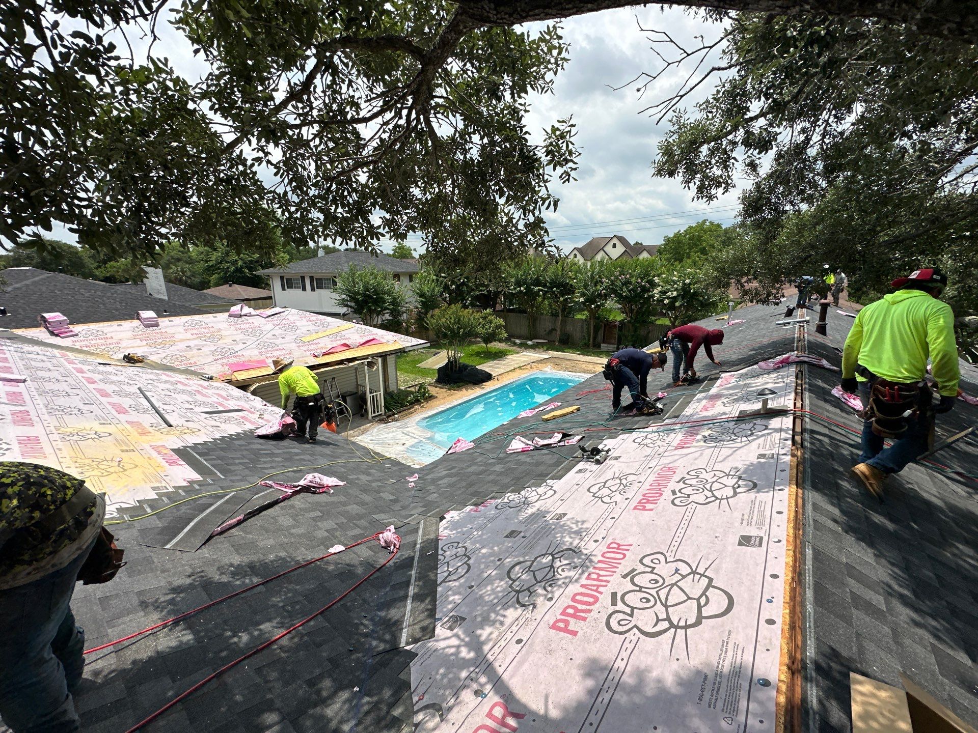 Project in Houston by Motion Roofing