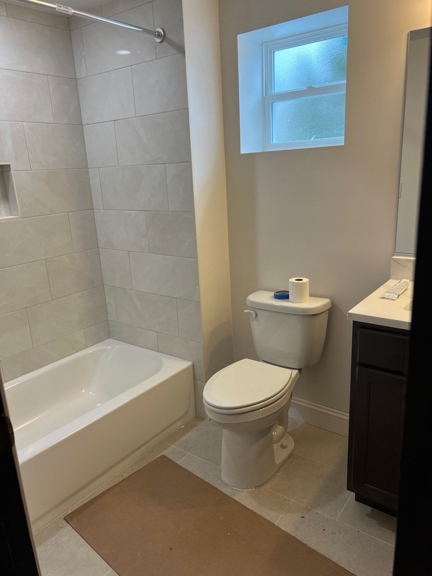 Bathroom renovation by A R Crowell Plumbing/Finishing Touch Remodeling