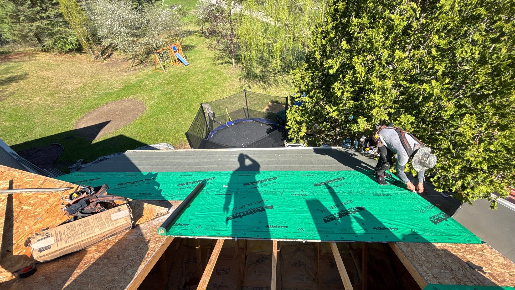 Roof Replacement using Malarkey Vista Brilliant Black by 180 Contractors