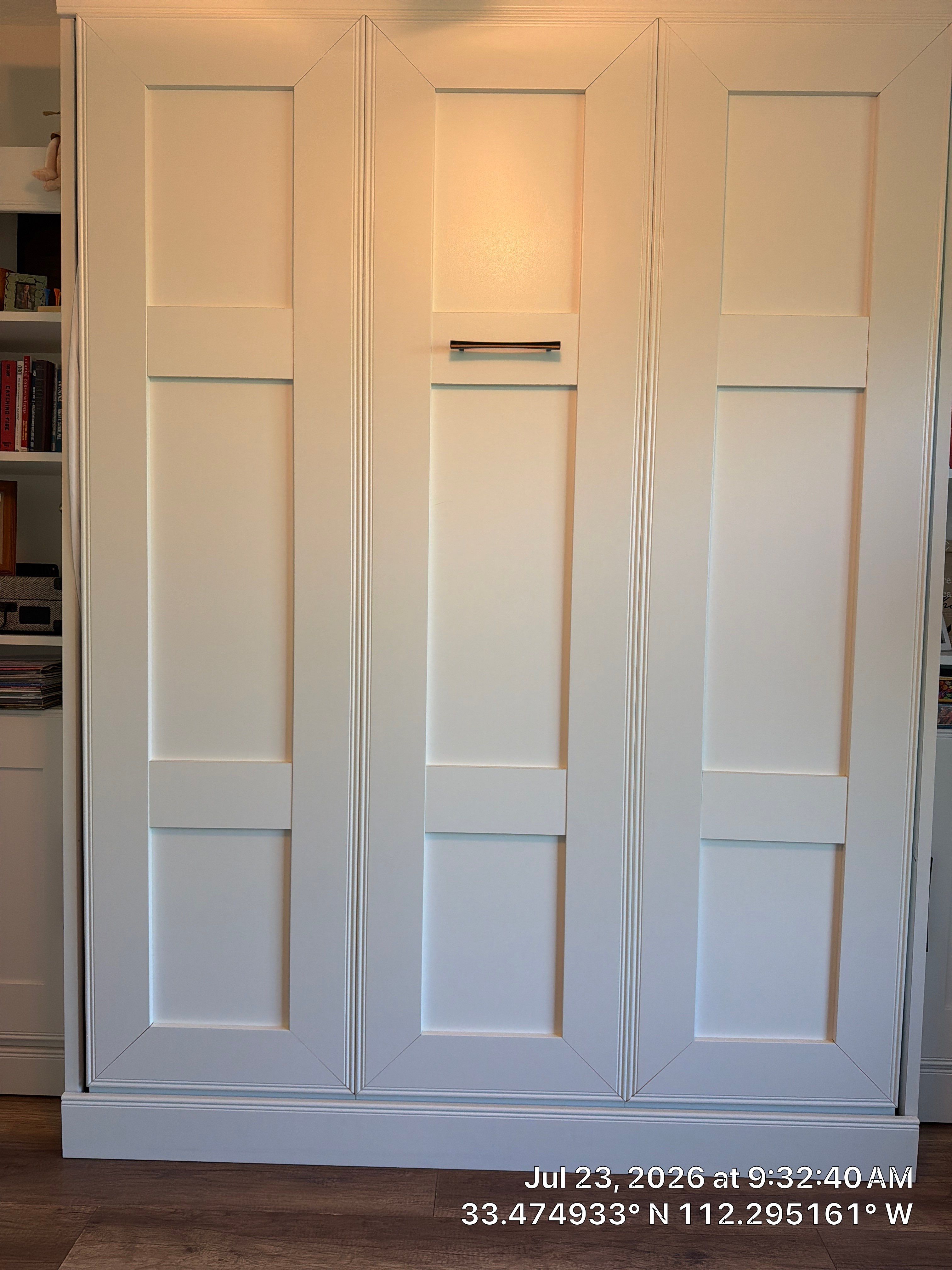 Custom Murphy Bed and Integrated Home Office Workspace in Avondale by CompanyCam Sales Demo