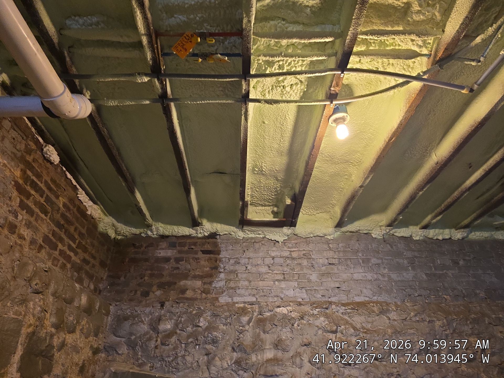 Attic Insulation using open cell spray foam by NYS Foam & Energy