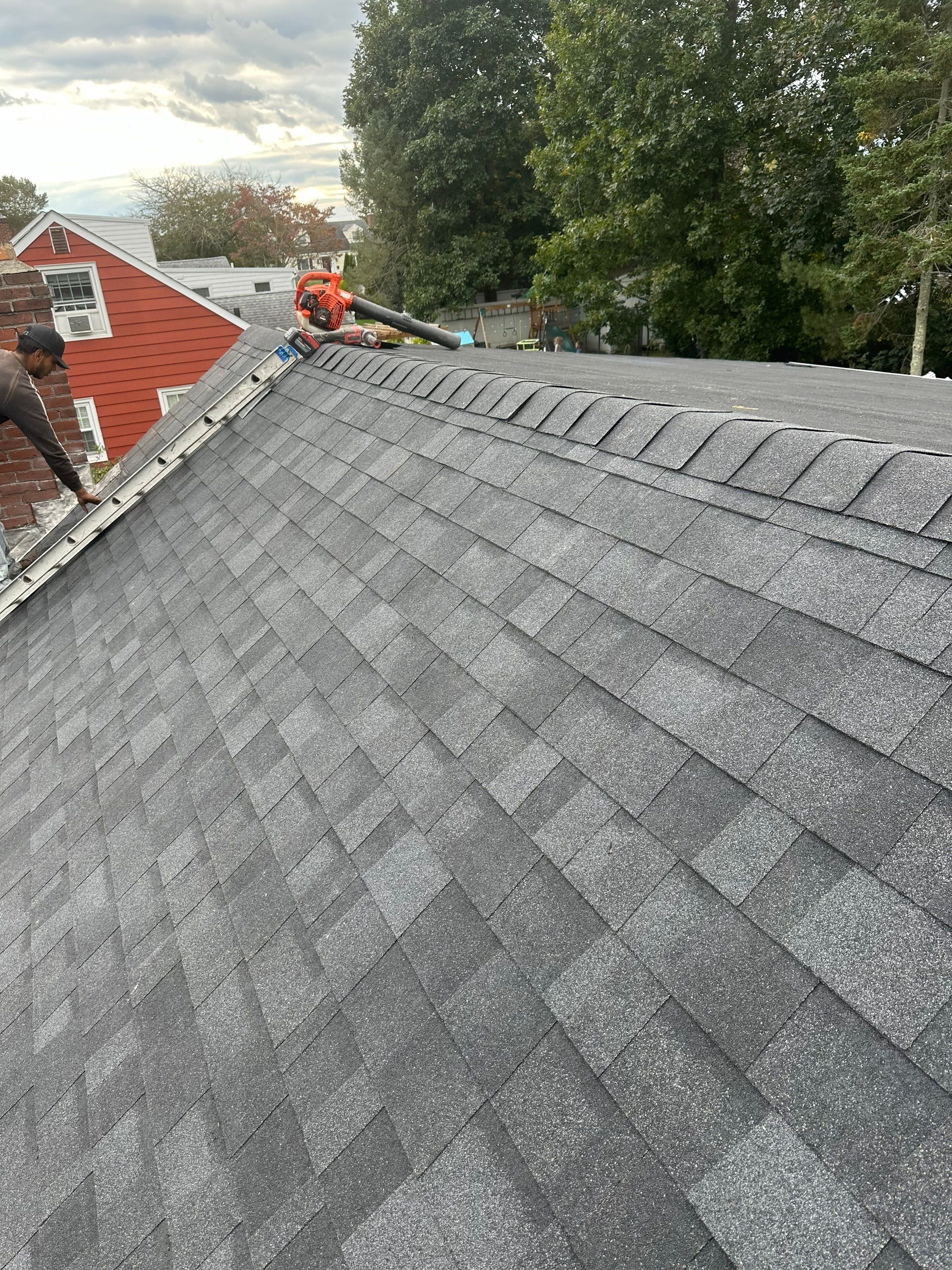 Residential Roofing Installation using Owens Corning TruDefinition Duration AR - Onyx Black & New Siding Install using Certainteed Sterling gray by A Plus Exterior