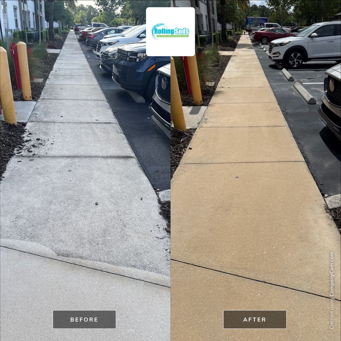 Apartment Flat Work by Rolling Suds Power Washing of Naples - Fort Myers