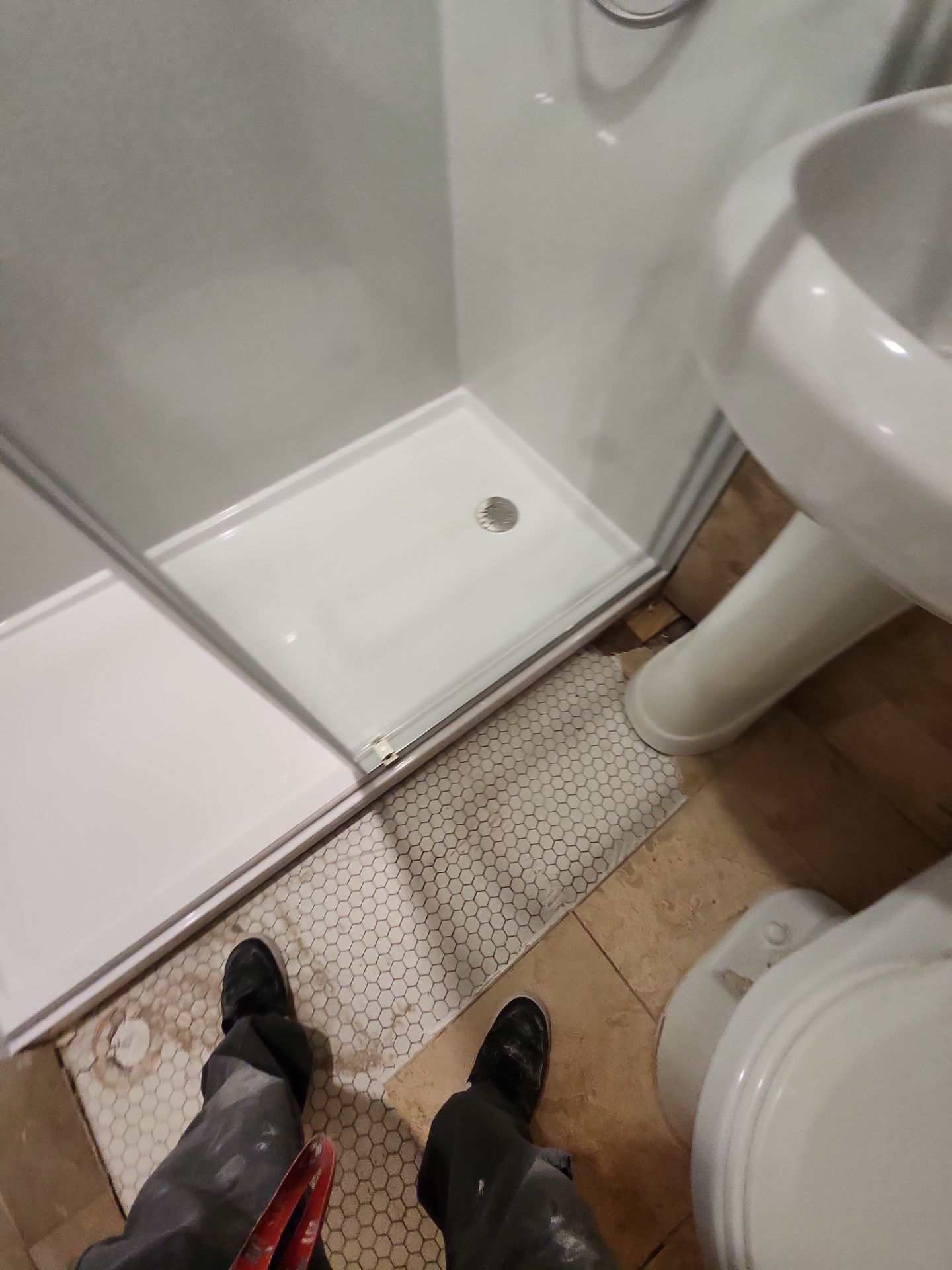 Bathroom Remodel using Onyx by The Shower Company