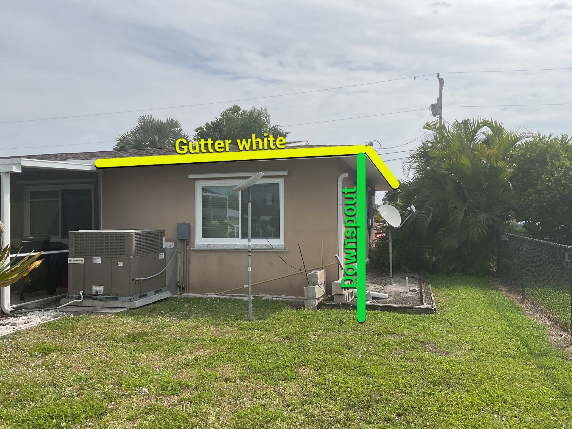 White K Style Seamless Gutters using 6 Inch Seamless Gutters in Cape Coral FL by Gutter Professors