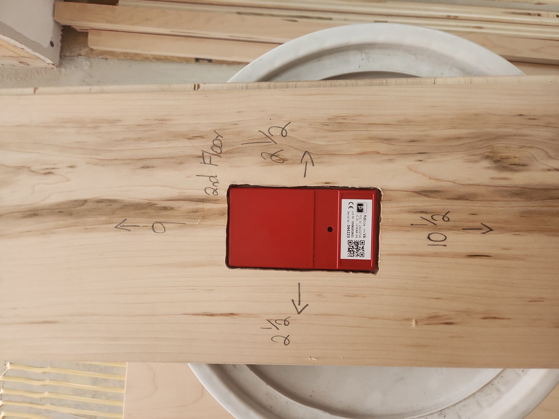 Full glue down Installation over radiant heat 7" Maple character grade by Ann Arbor Hardwoods 
