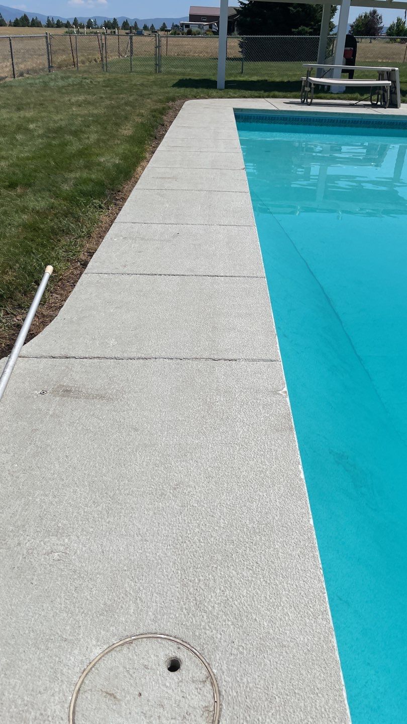 Pool Deck Transformation using Slate Stone by Croc Coatings, LLC