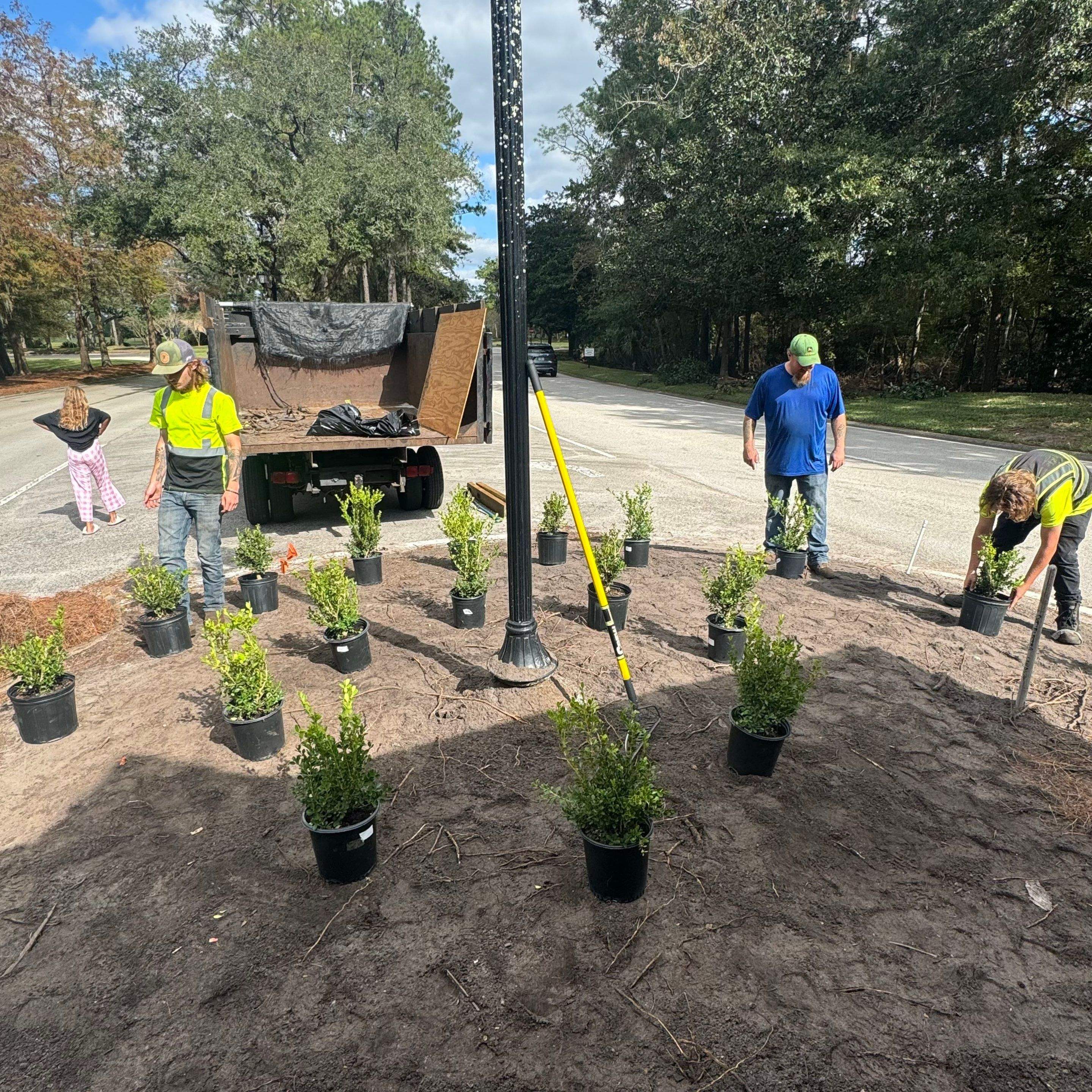 Main Gate Landscaping Project | Deerwood Community by ProGreen Services