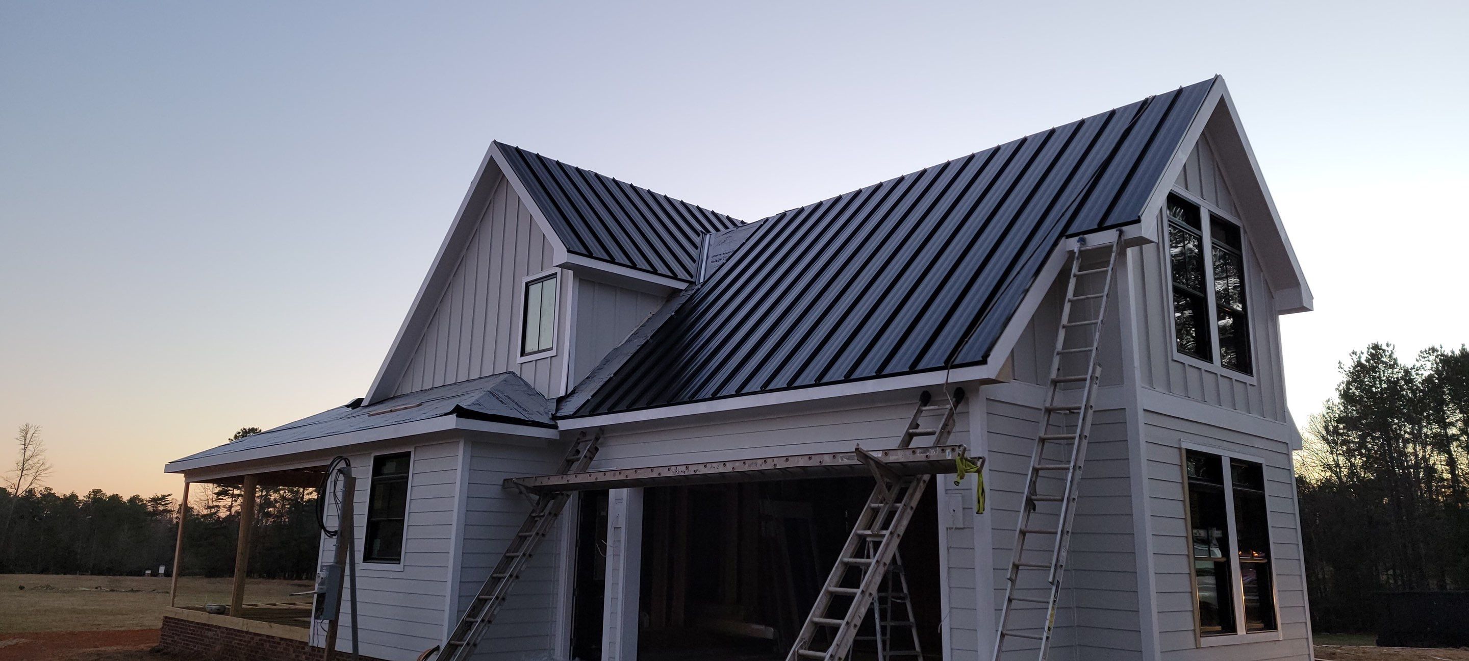 Custom Home Metal Roof Installation by Just In Time Roofing and Restoration