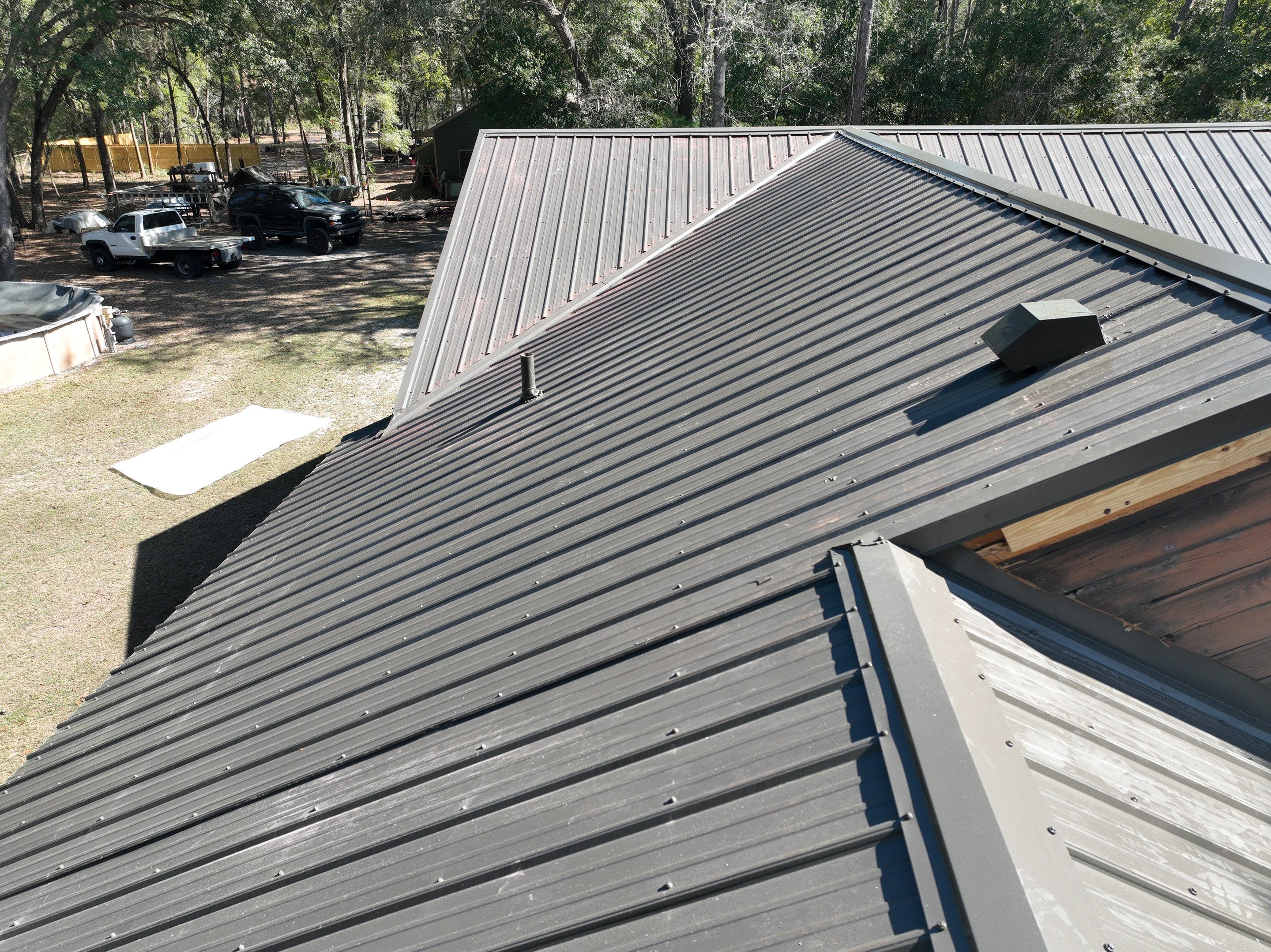 Taupe Exposed Fastener by Reimagine Roofing