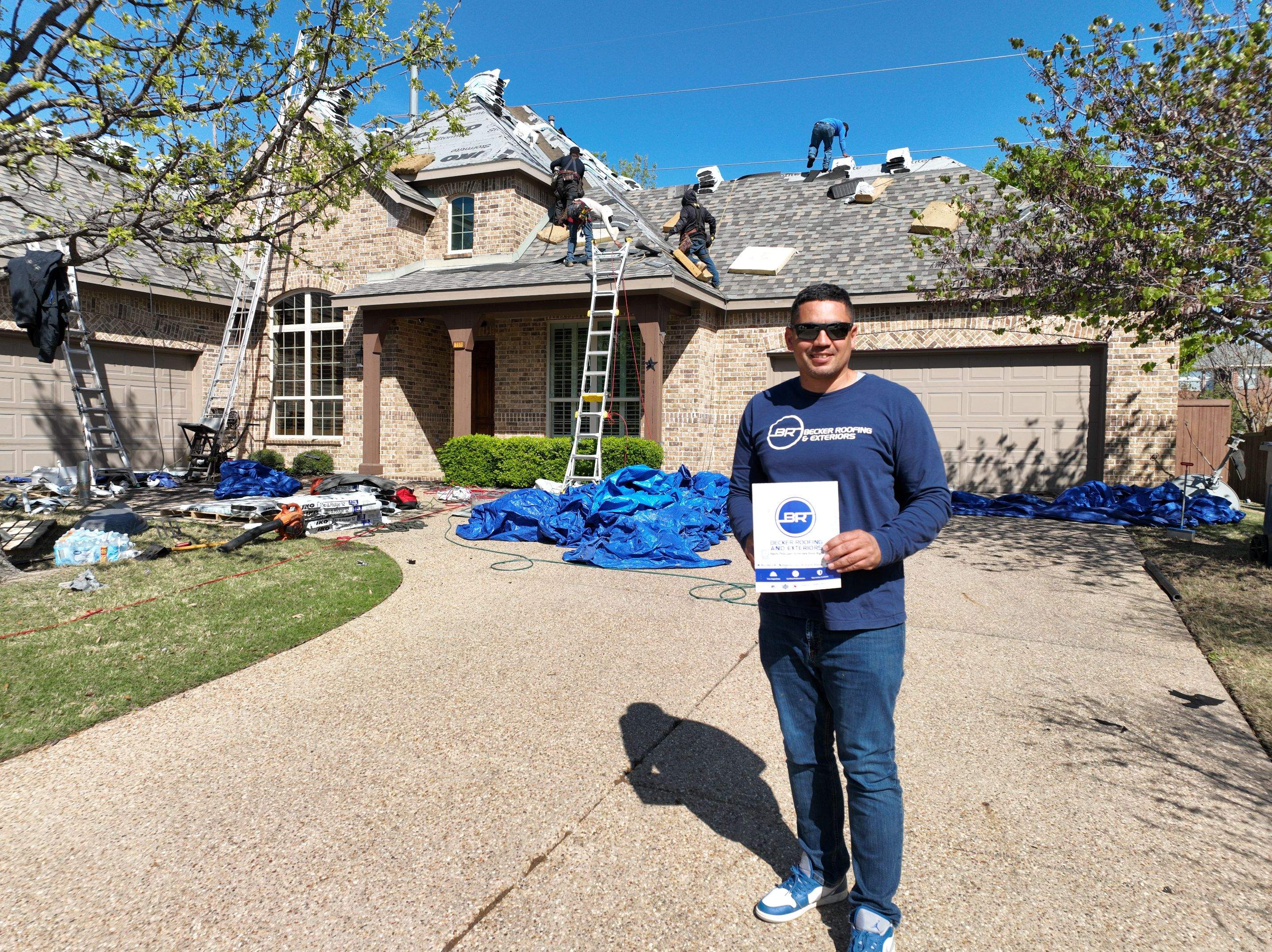 Residential Roofing Installation using Iko Dynasty by Becker Roofing and Exteriors