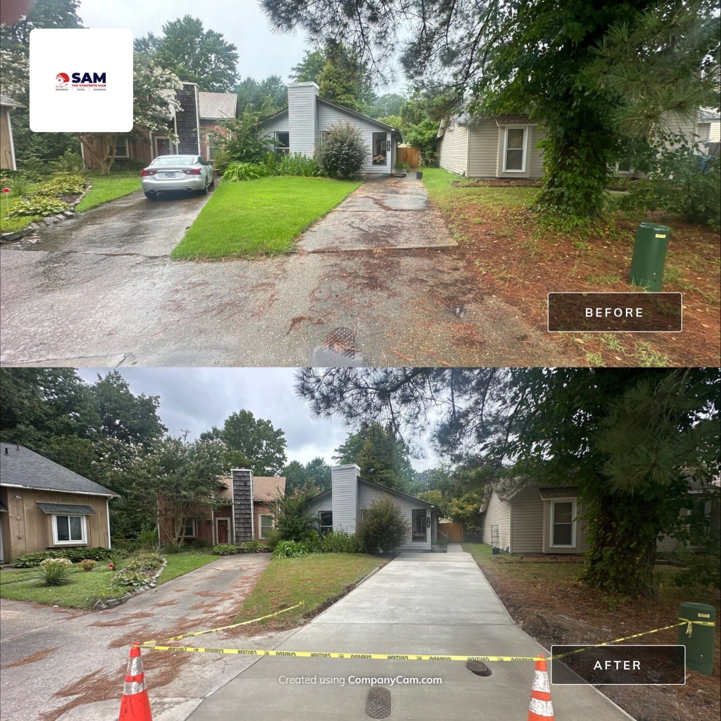 Project in Virginia Beach by Sam The Concrete Man Virginia Beach