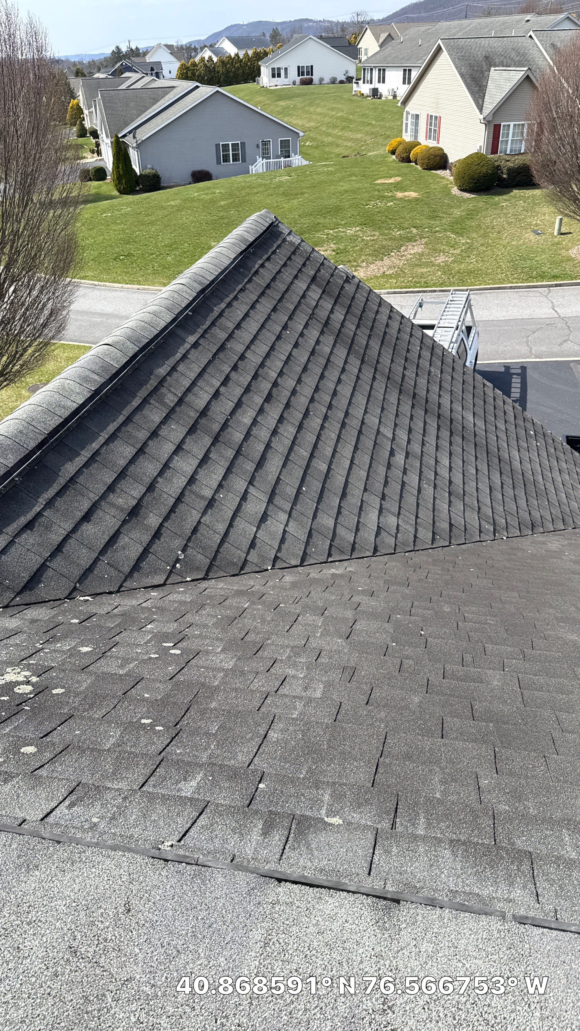Pewter Gray Shingle Roof and Gutter Replacement in Elysburg by Esh Builders