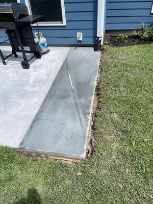 Concrete Patio Extension and Utility Line Preparation in Okatie