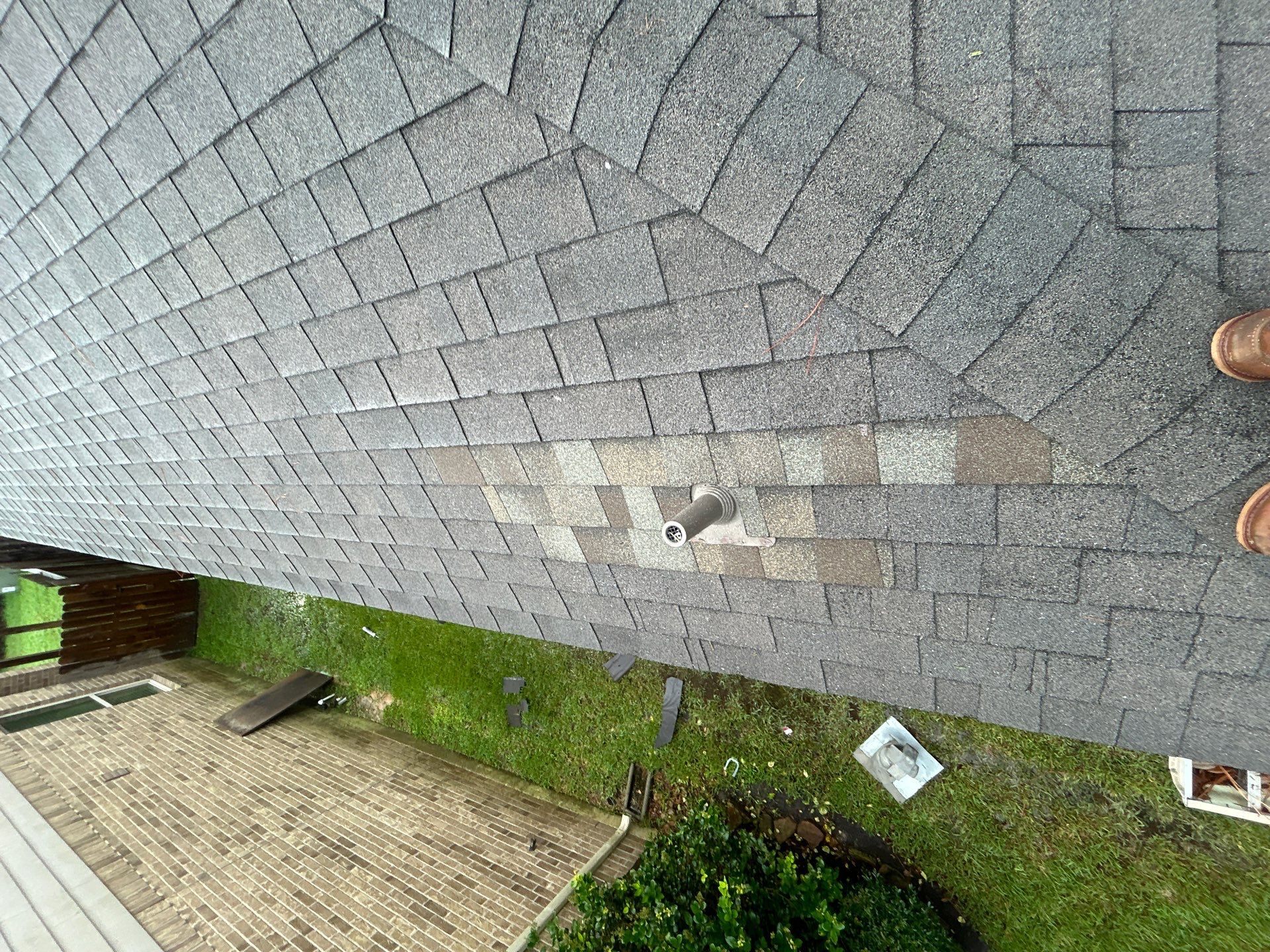 Hail Damage using Owen's Corning Duration (Lifetime) Shingles by Roof Repair Company