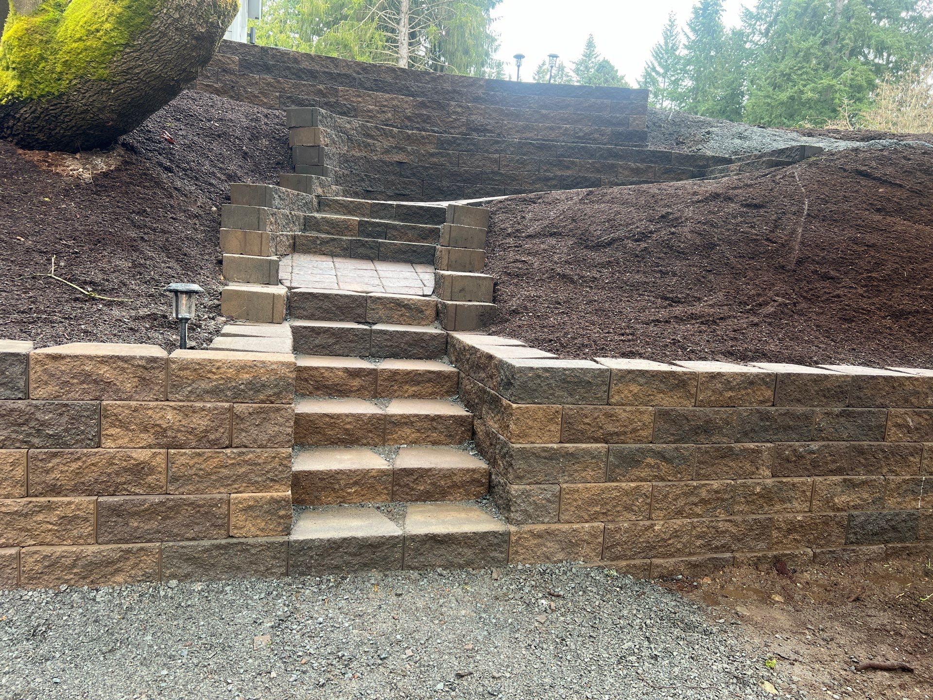 Retaining Wall and Backyard Renovation | Everett  by Jireh Asphalt & Concrete Inc 