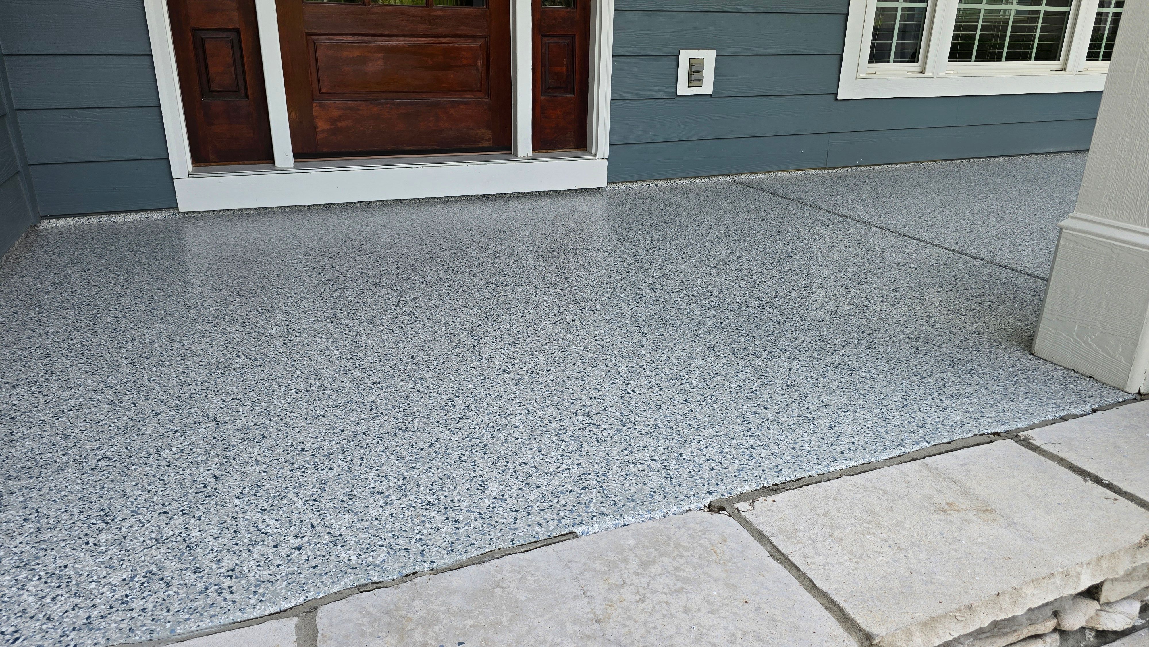 Front Porch & Garage Using Tidal Wave & Morel by Elite Floor Solutions