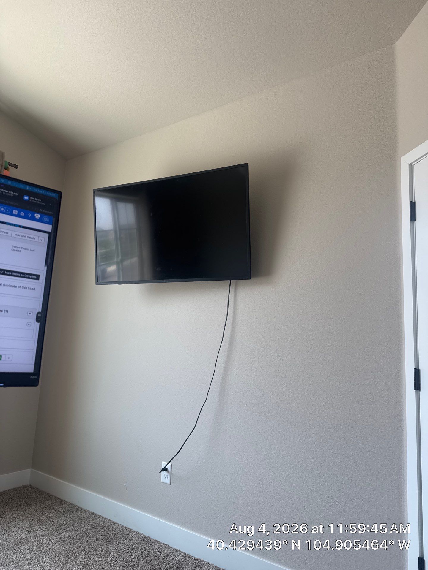 Home Office Lighting and Media Installation in Windsor by CompanyCam Sales Demo