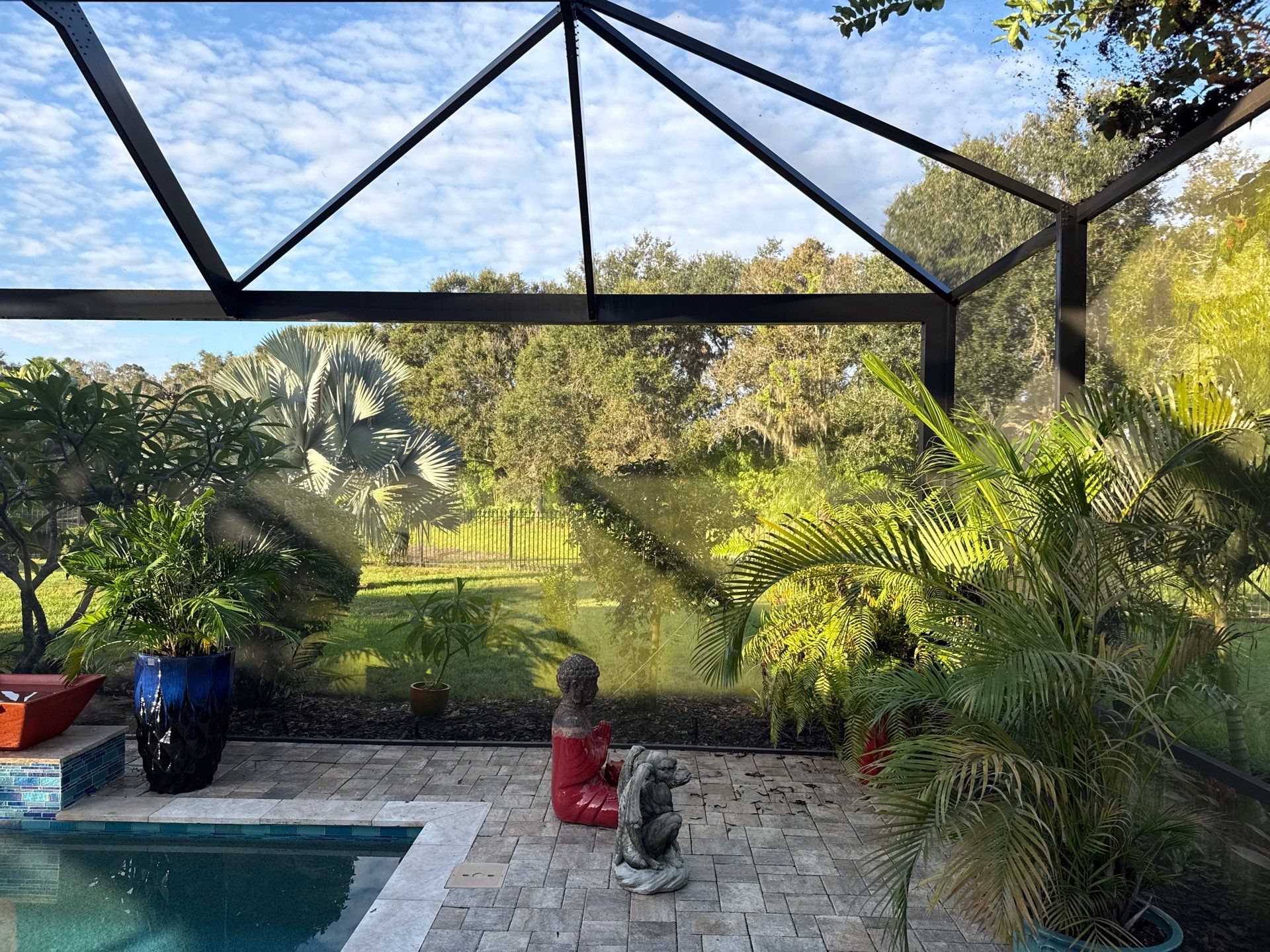 Pool Cage Cleaning | Rye Wilderness, Bradenton FL by Sunshine AquaWash