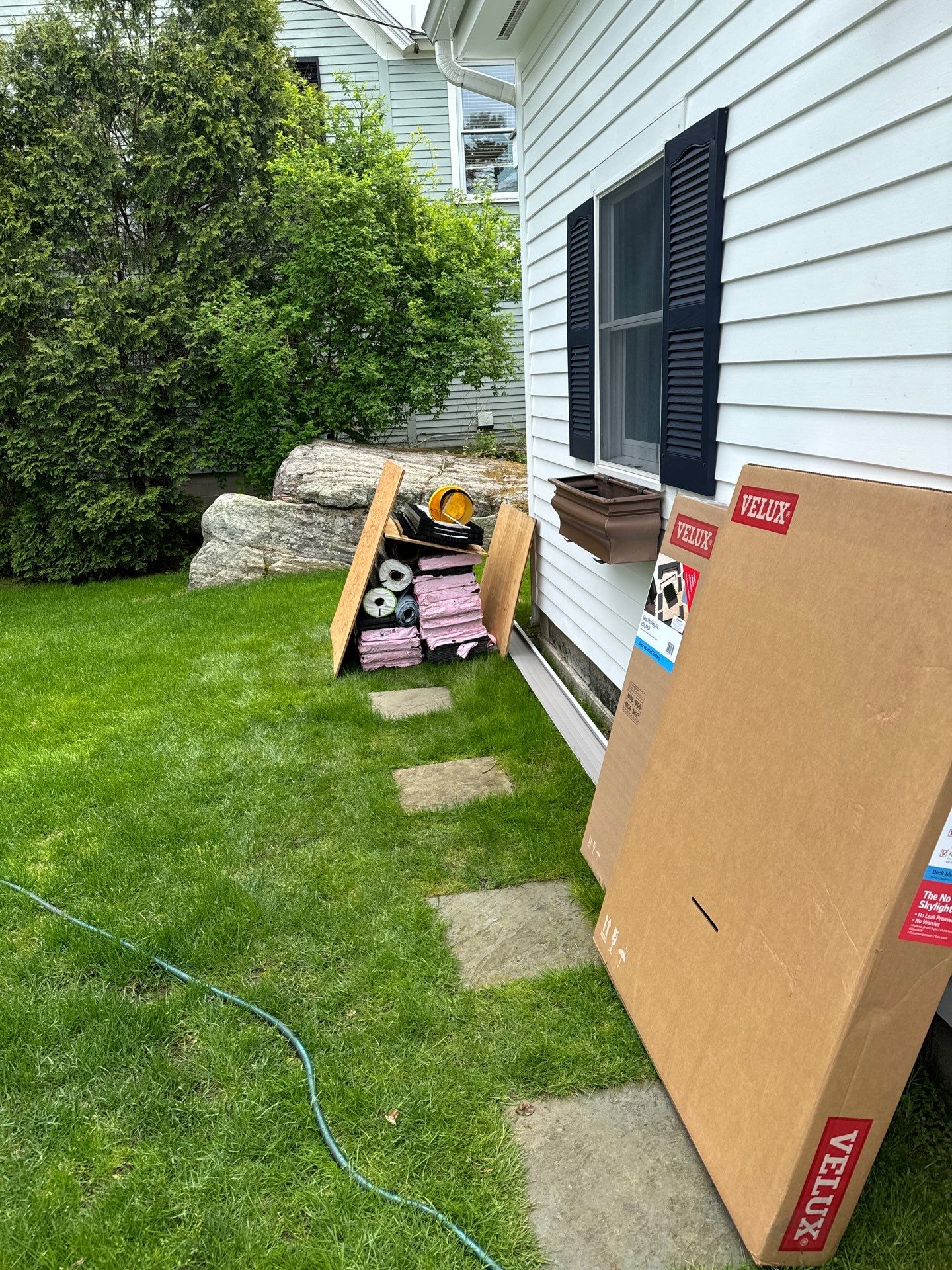 Six Squares of Owens Corning Shingles, and a Velux Skylight in New Castle, NH by Tall pine roofing