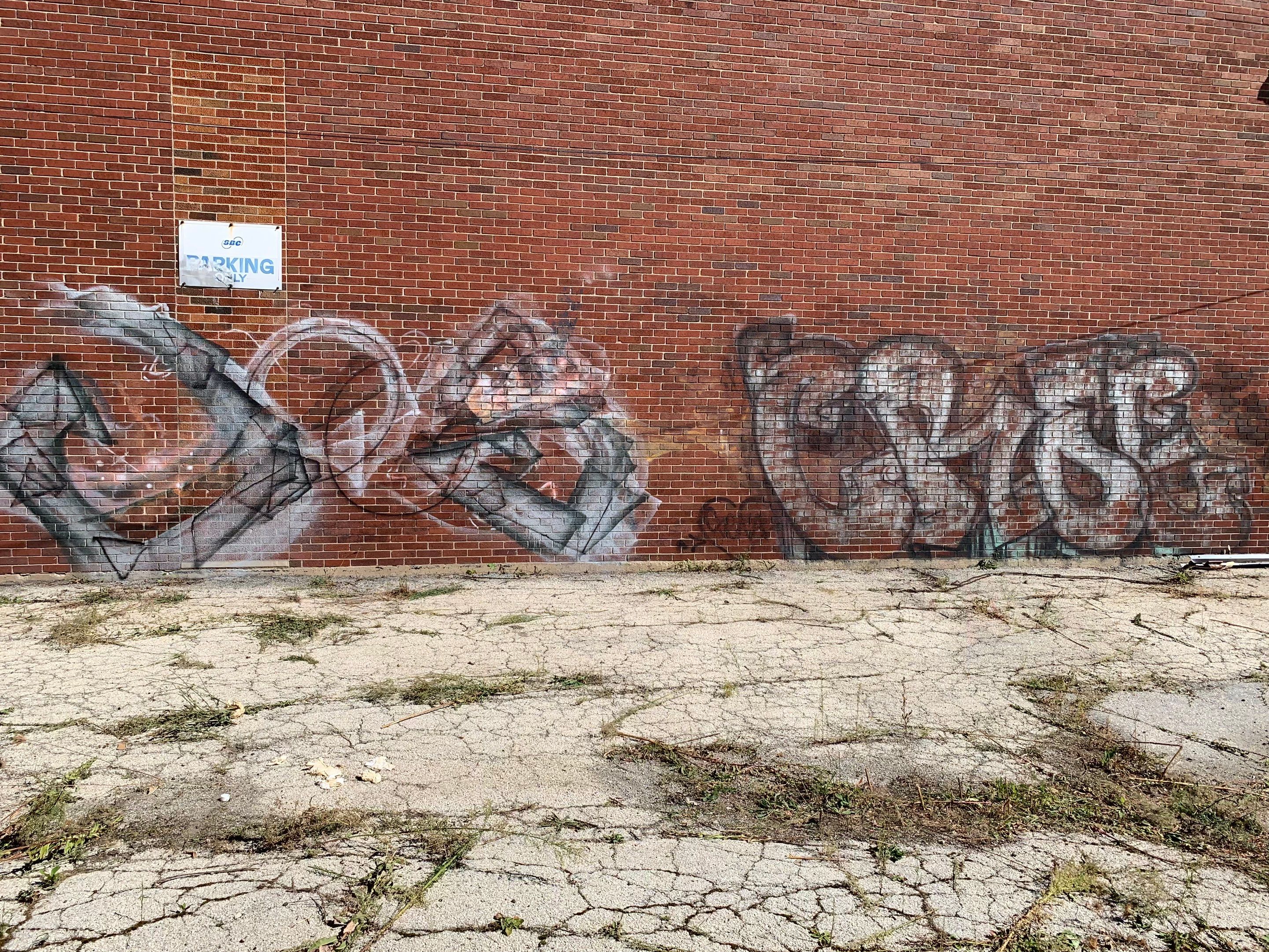 Graffiti removal  using Graffiti remover by Northern Power Washing LLC.