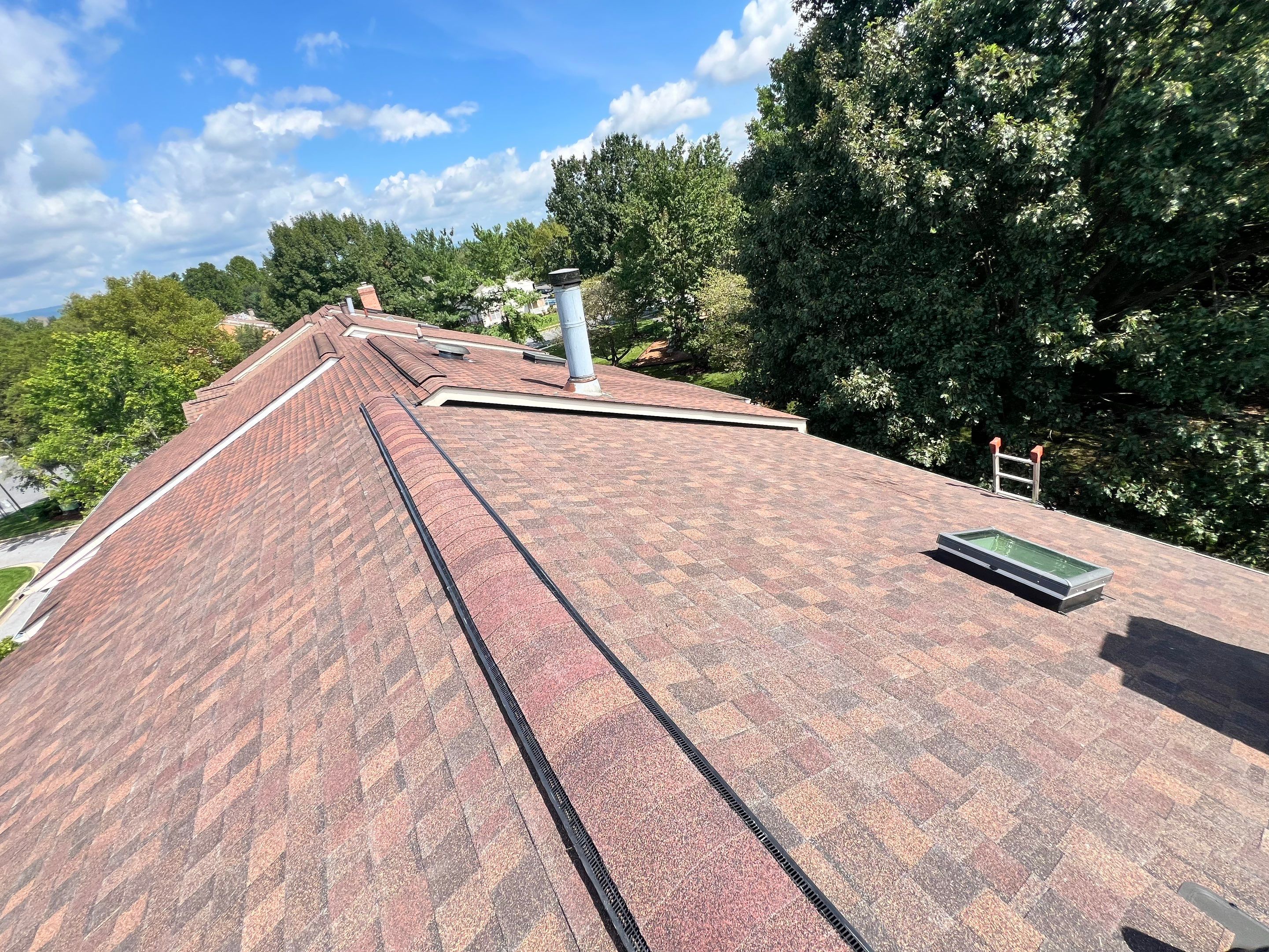 Architectural Shingle Roof Replacement and Skylight Installation in Frederick by Frederick Roof Repair