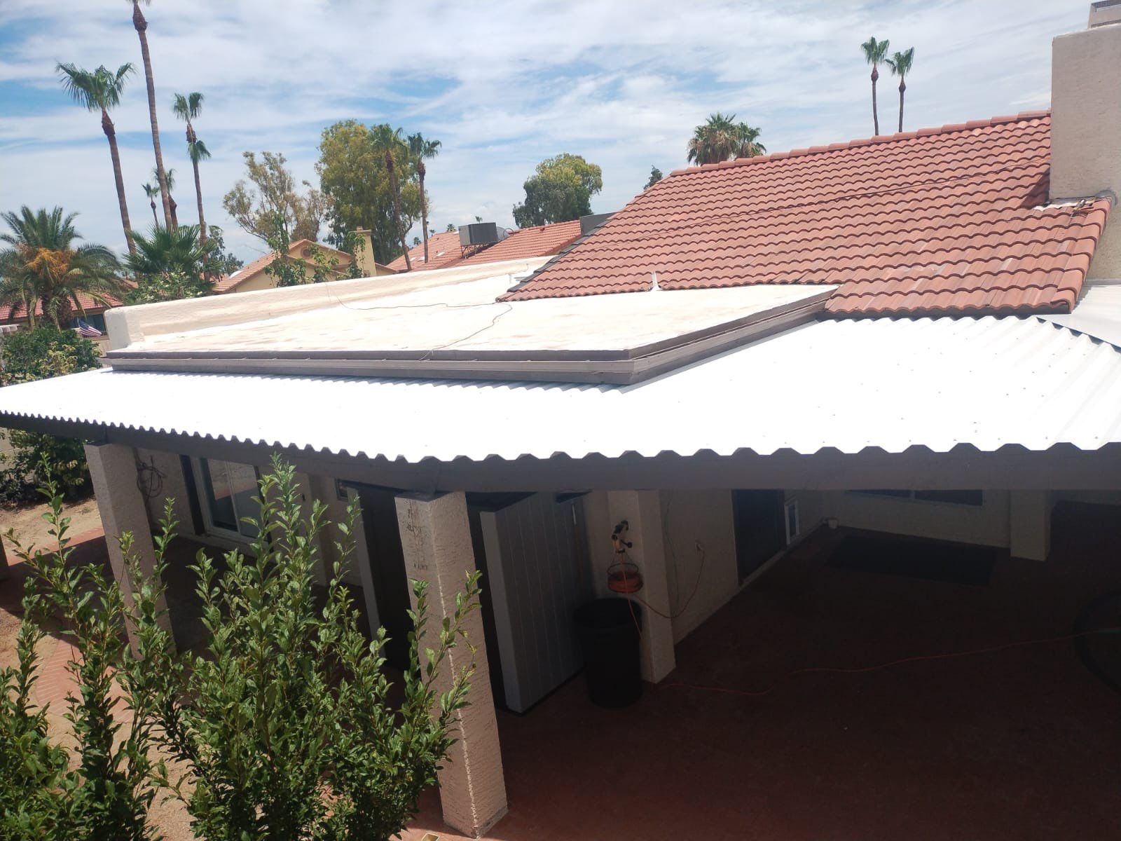 Light Gray Exposed Fastener by Reimagine Roofing