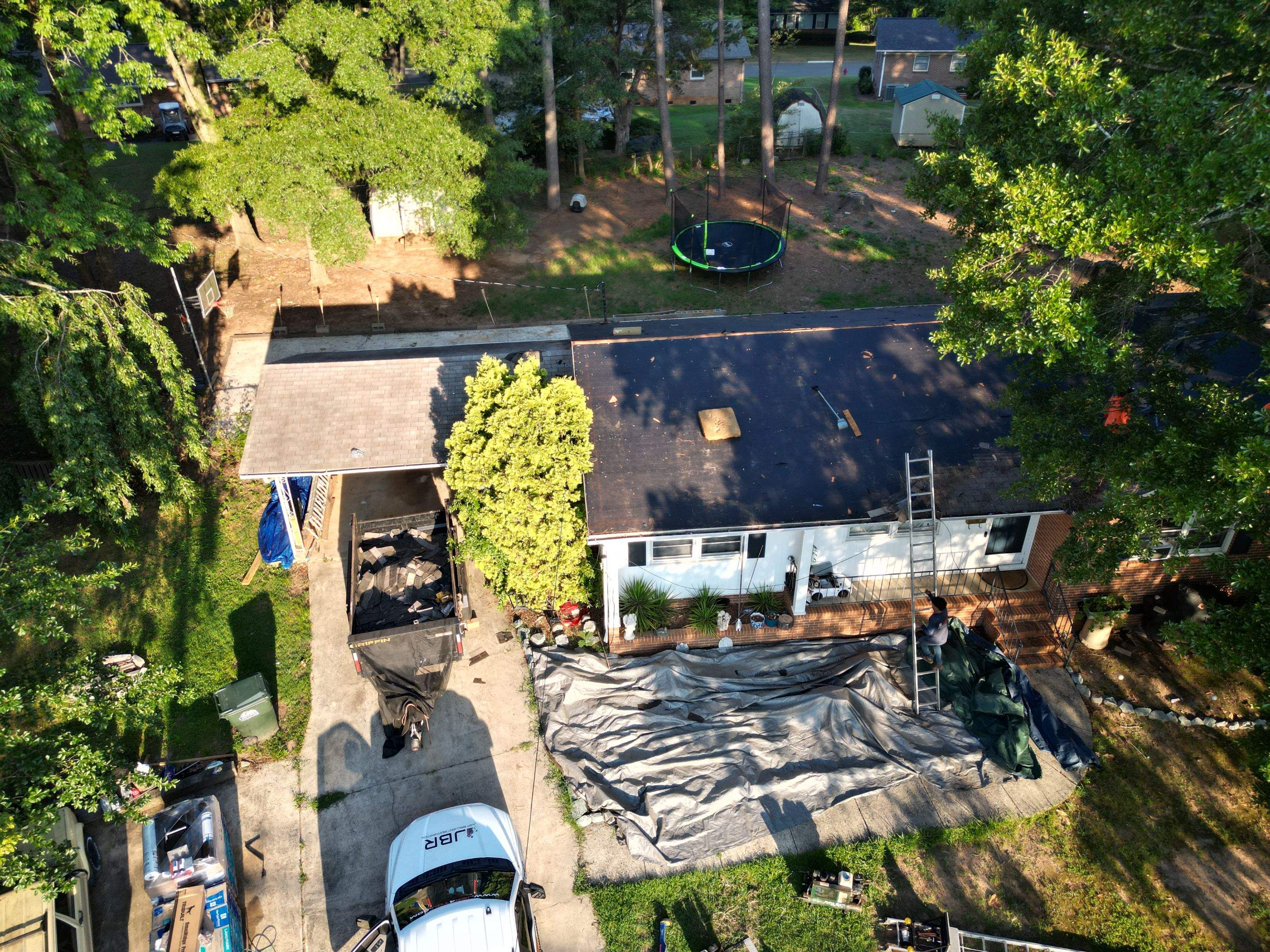 Roof replacement, gutter and interior repair by hail damage by Just Brilliant Restoration JBR