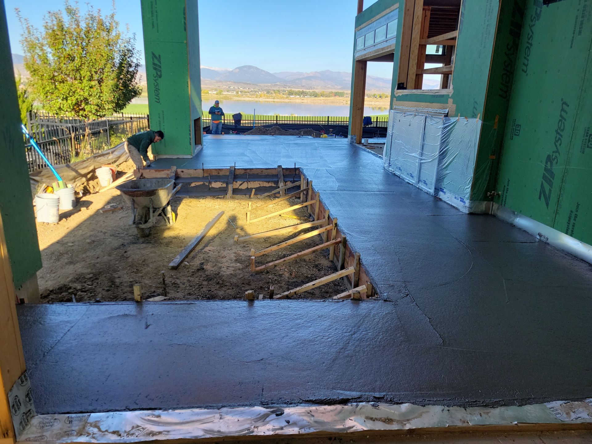 Stamped Concrete Patio and Custom Walkway Installation in Berthoud, Colorado by Center Line Concrete