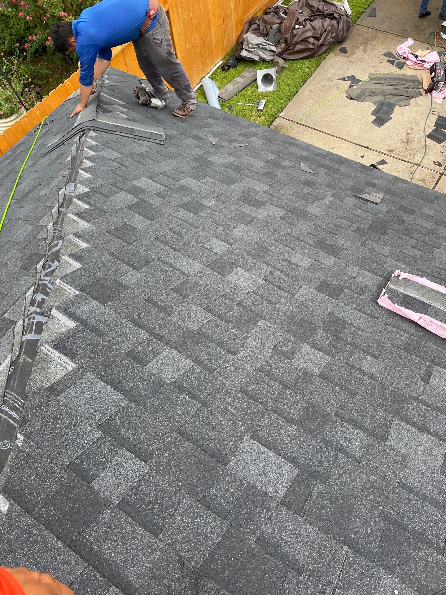 Residential Roofing Installation using Owen's Corning Duration (Lifetime) Shingles by Roof Repair Company