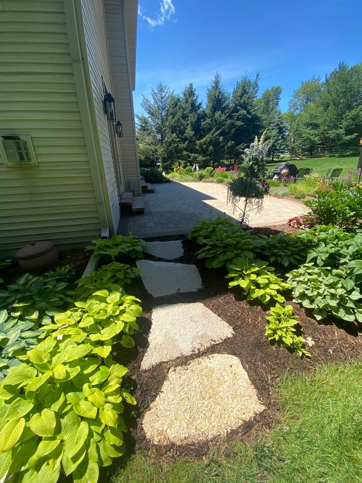 Patio and stepper cleaning by Shulla Exterior Cleaning