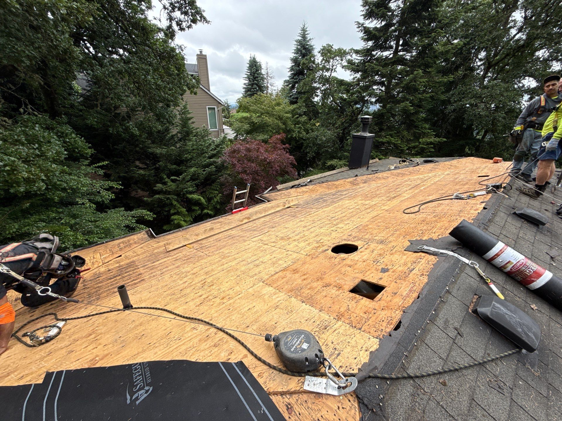 Project in West linn by Tom Leach Roofing
