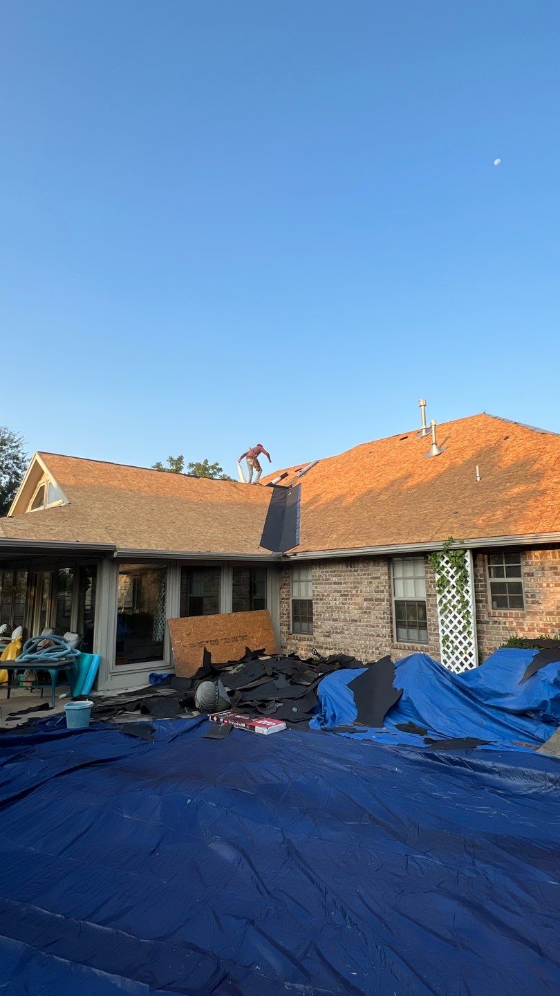 Residential Roofing Installation using GAF Natural Shadow  by A & H Roofing and Contracting