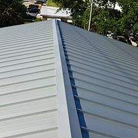 24ga 1.5" Mechanical Seam Silver Metallic  by Total Roofing System The Metal Roof Experts