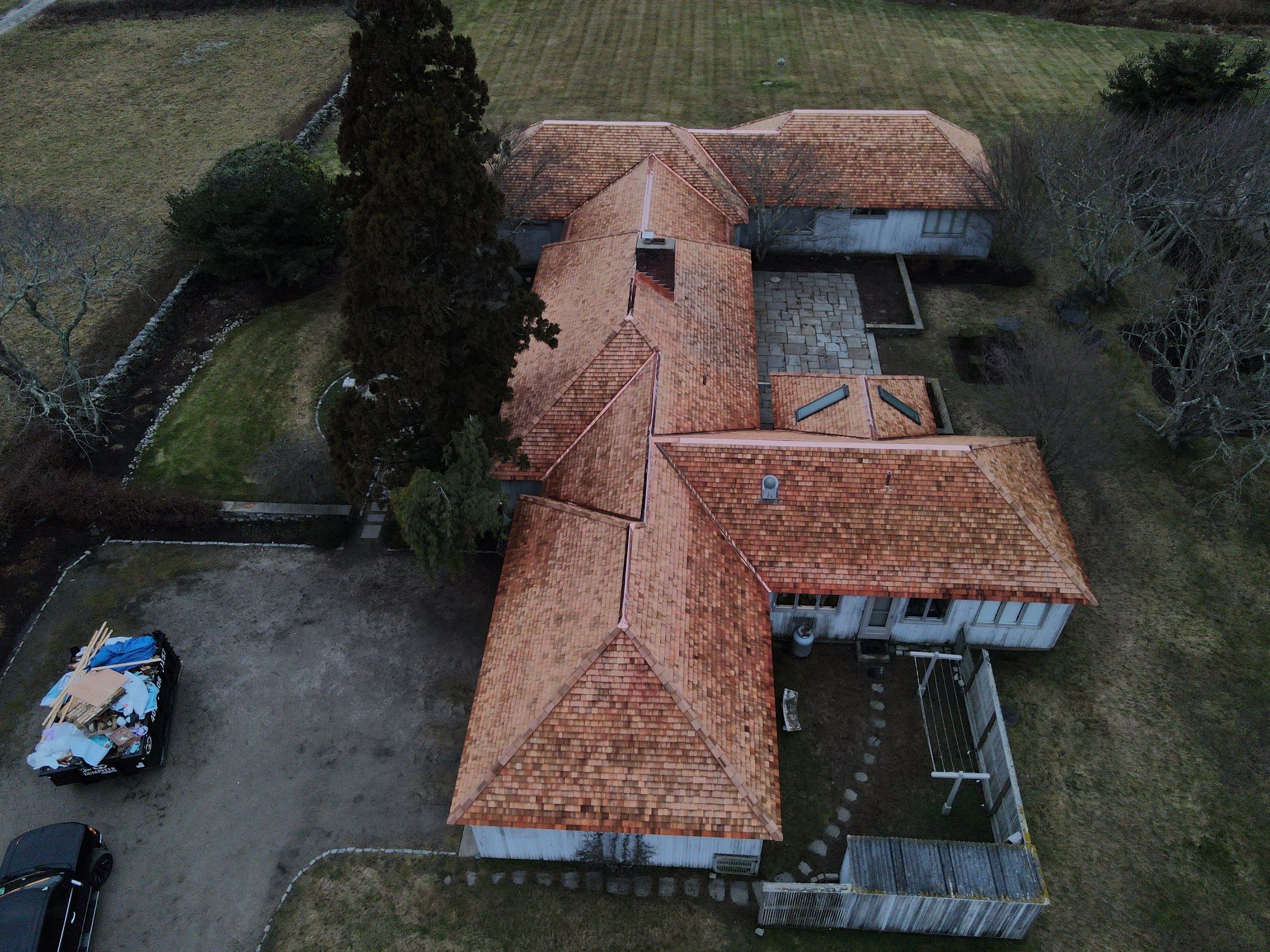 Little Compton - Cedar & Copper Roof Restoration by Rinaldi Brothers