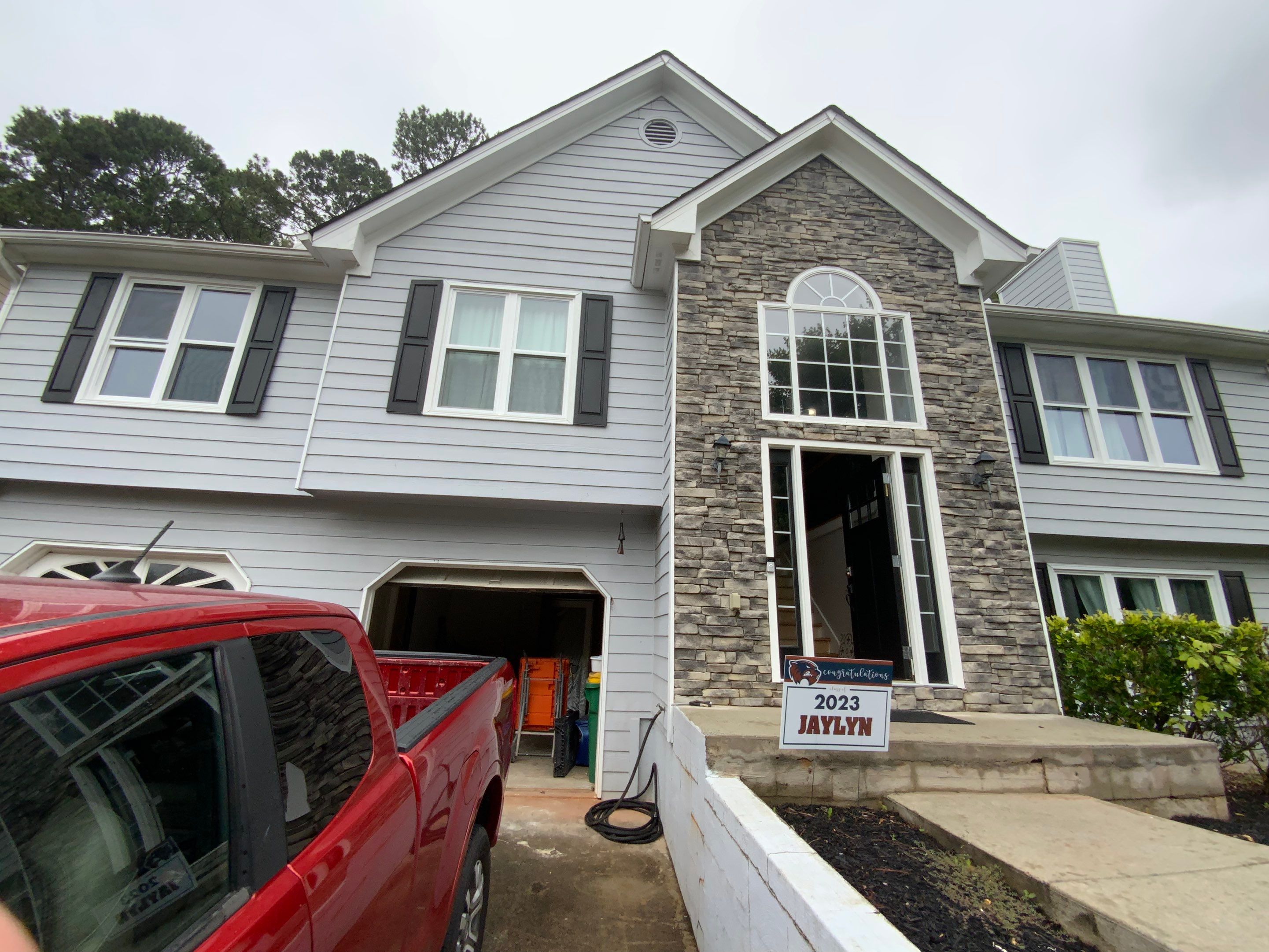 Gutter Replacement for a Two-Story Home in Woodstock by Swift Home Renovations