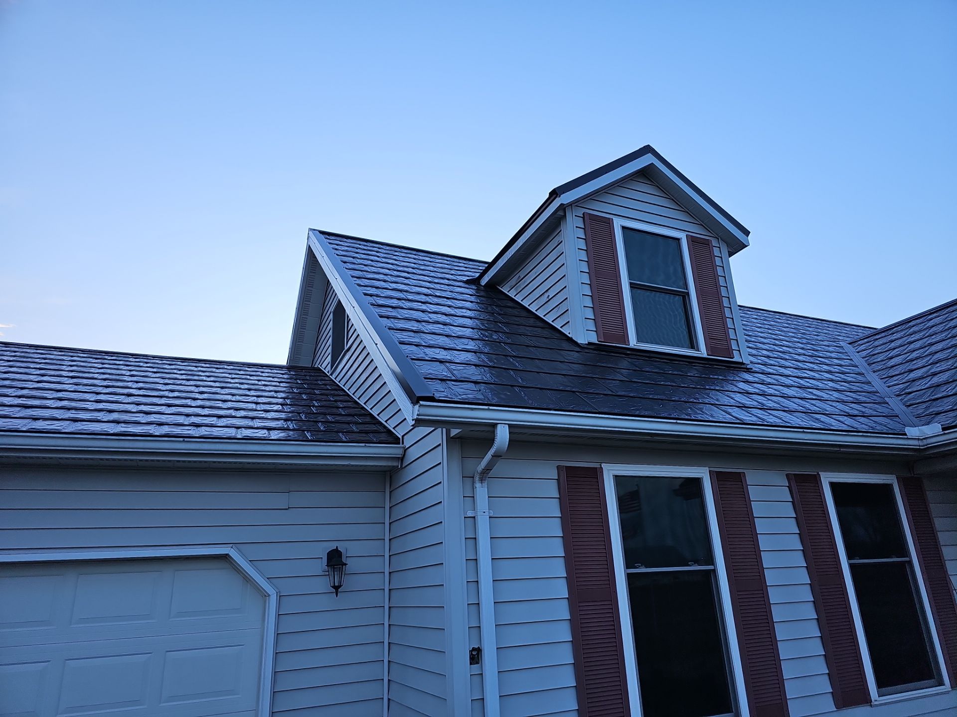 Residential Roofing Installation using Metstar Slate Plus Smooth Black by Nitro Roofing and Construction