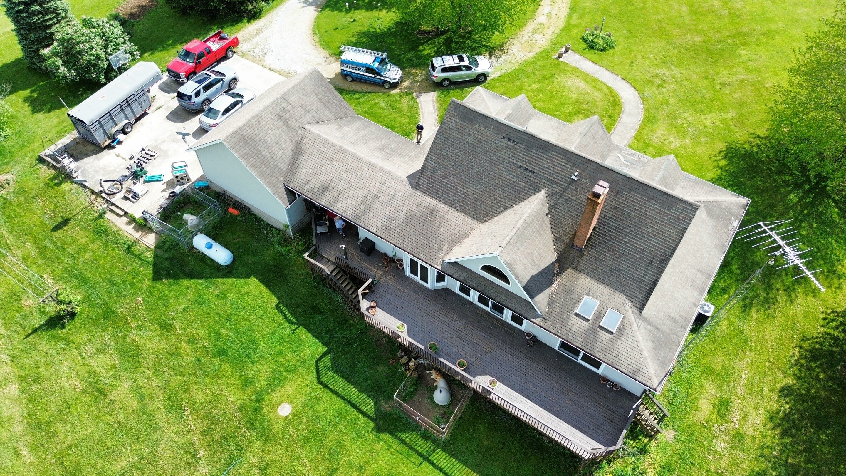 Residential Roofing Installation using ProVia Ironstone Slate Metal Roofing by RoofX 
