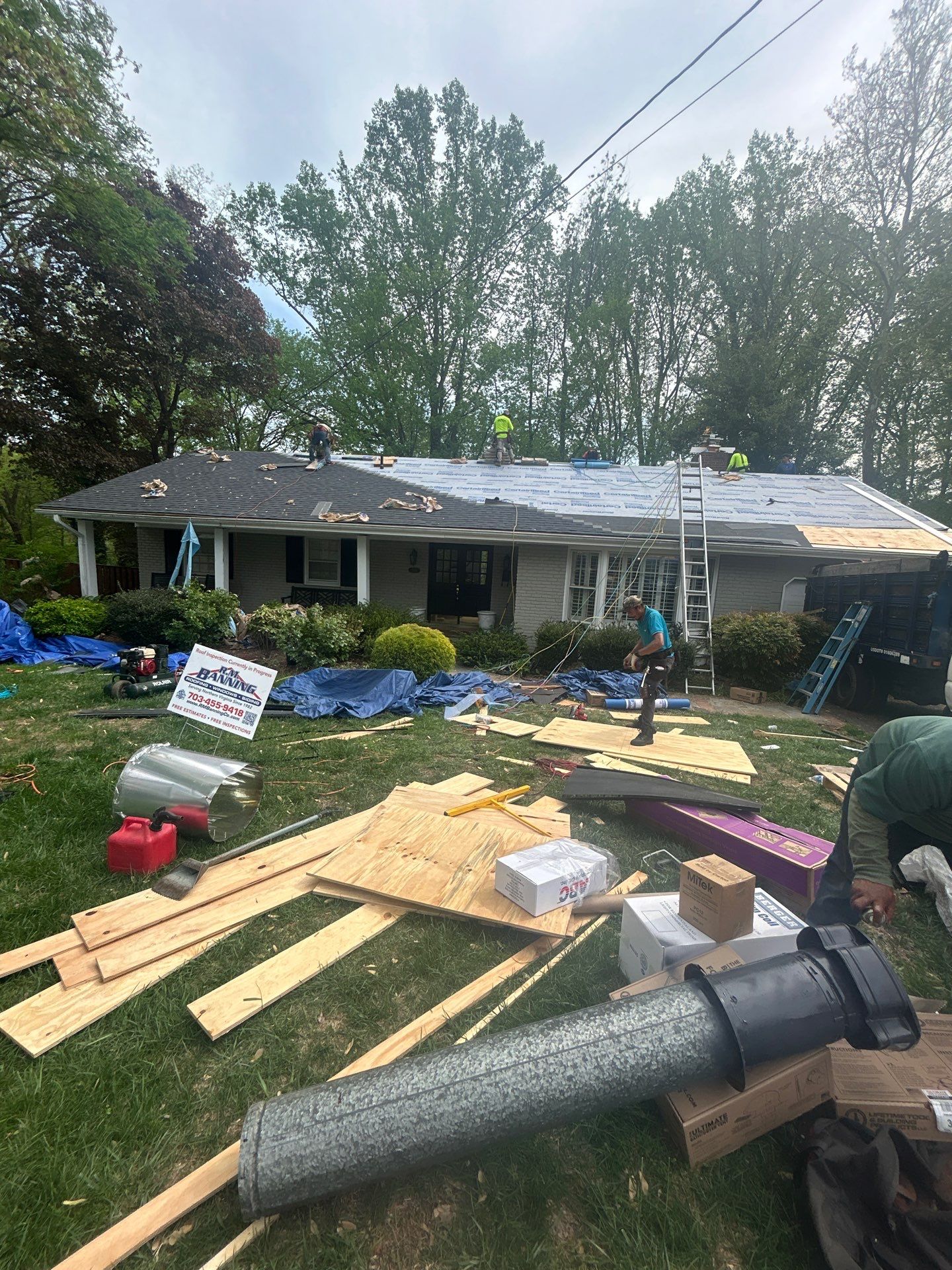 Annandale: Residential Roof Replacement with CertainTeed Landmark in Moire Black by RM Banning, Inc.