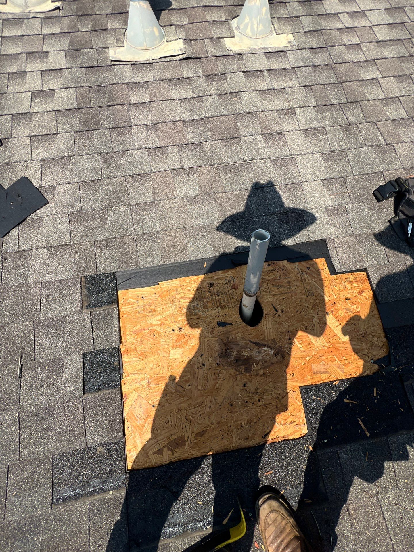 Hail Damage using Owen's Corning Duration (Lifetime) Shingles by Roof Repair Company