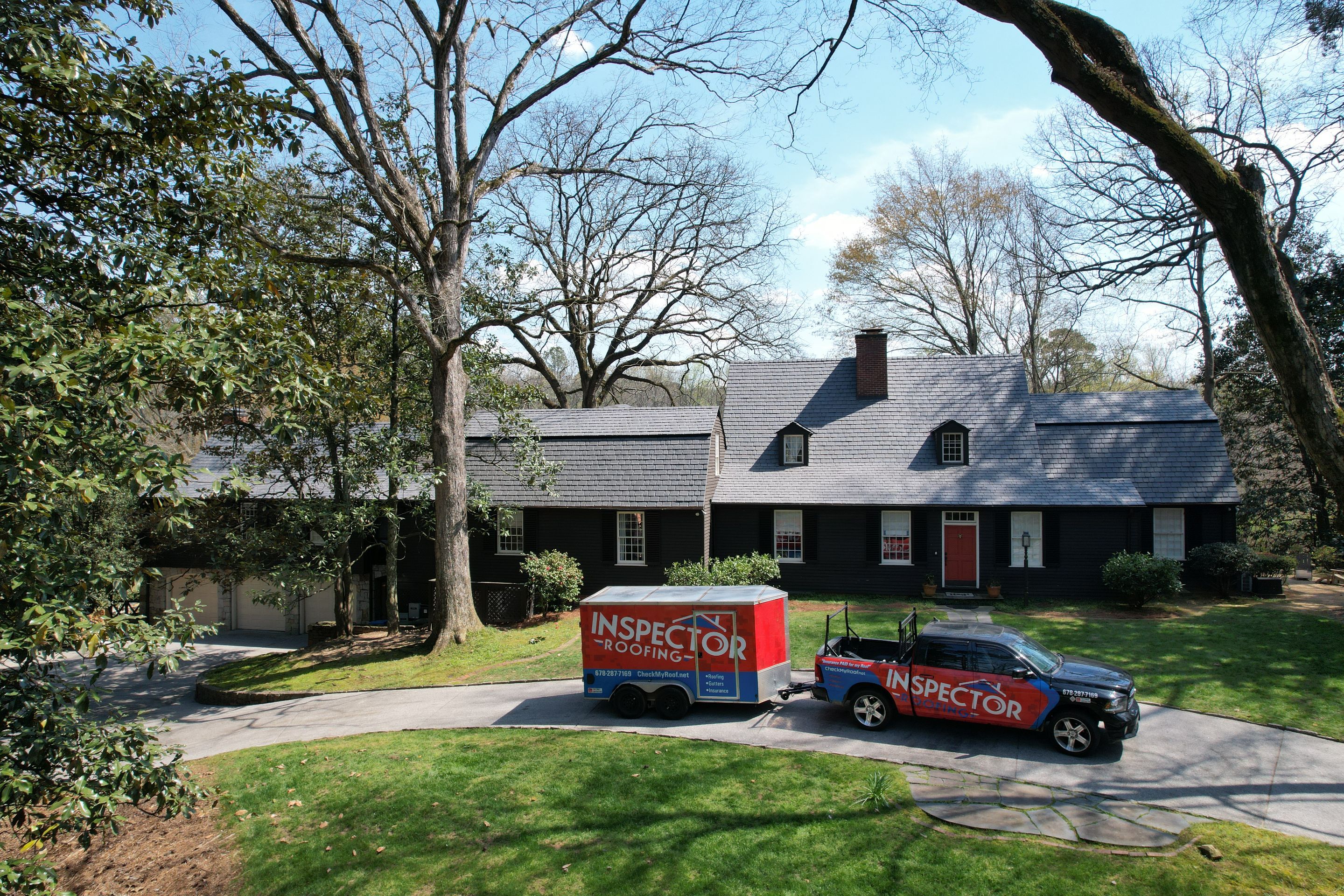 Residential Roofing Installation using Da Vinci Slate  by Inspector Roofing and Restoration