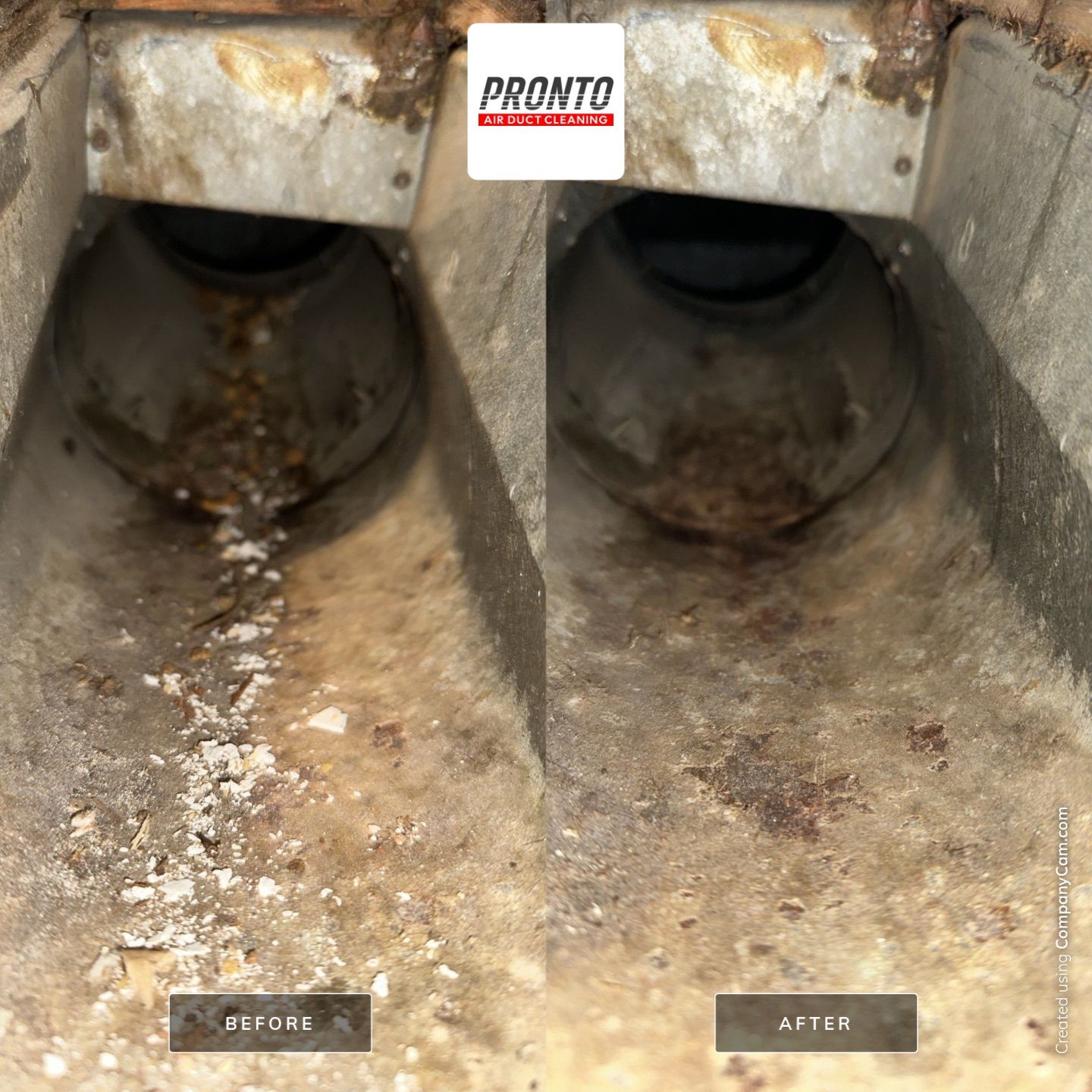 Air duct cleaning using Hypervac by Pronto Air Duct Cleaning