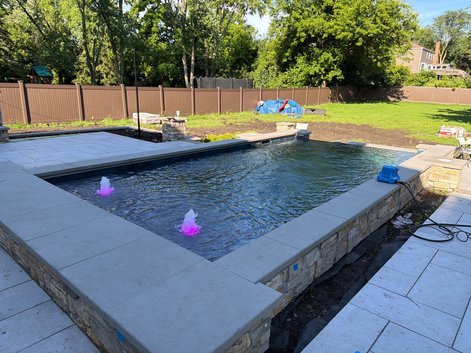 Swim Spa - Jet Benches - Spillover - French Riv by North Shore Pool & Spa