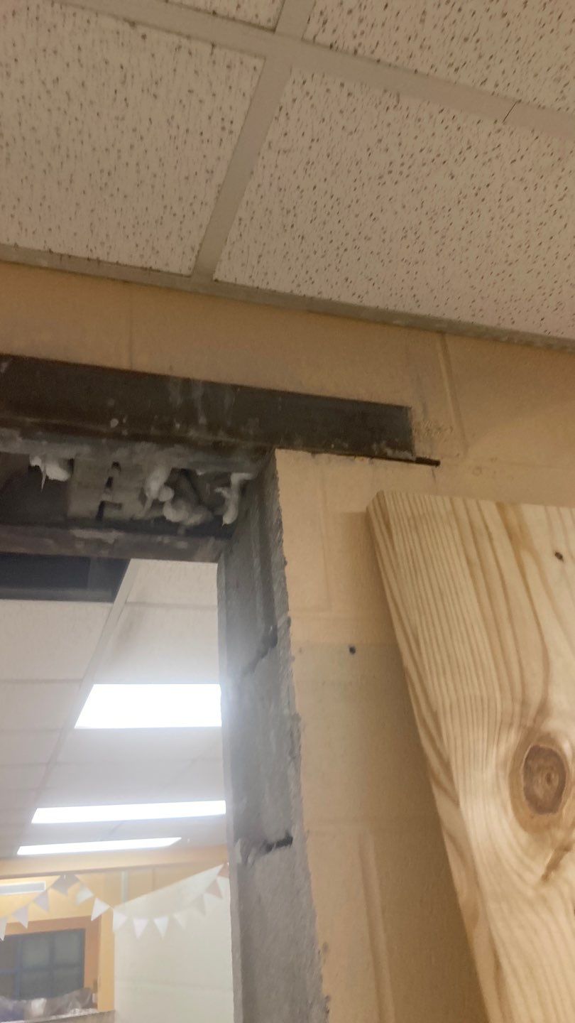Wall Repair and Door Installation by Dodson House Moving